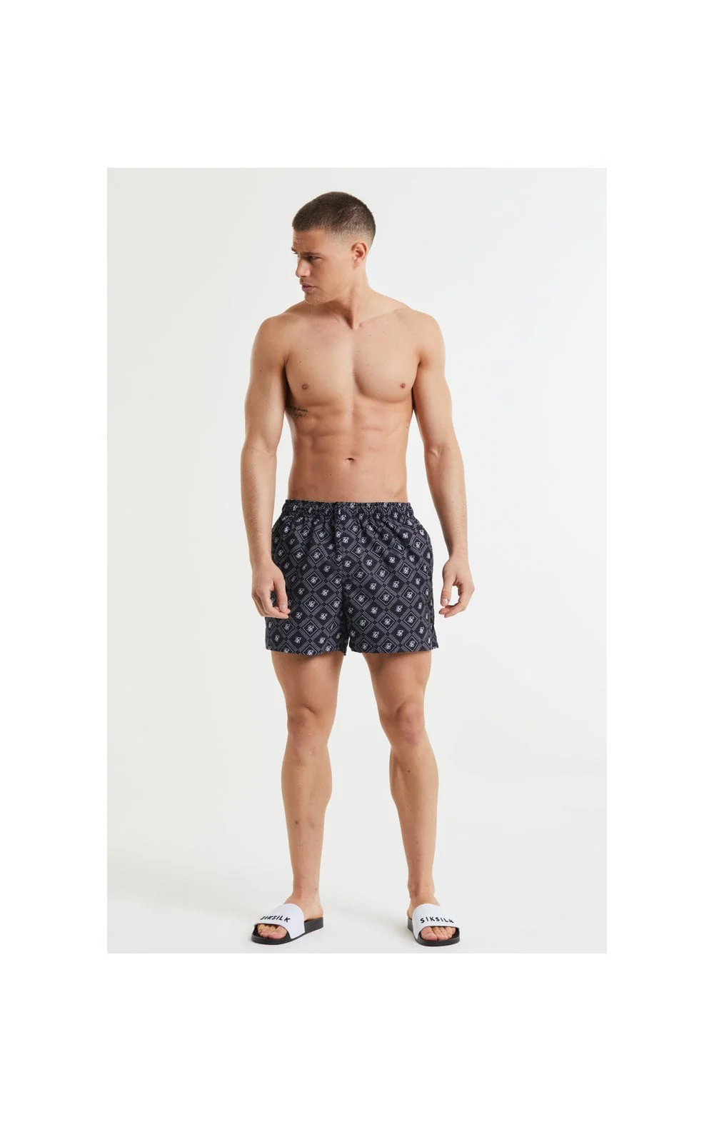 Black Aop Swim Short - Image 5