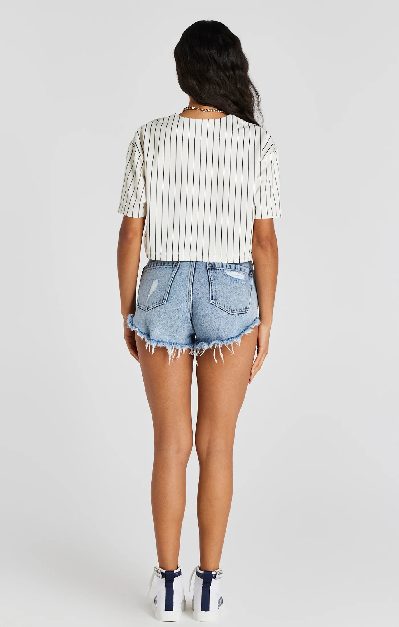 Ecru Crop Baseball Jersey - Image 5
