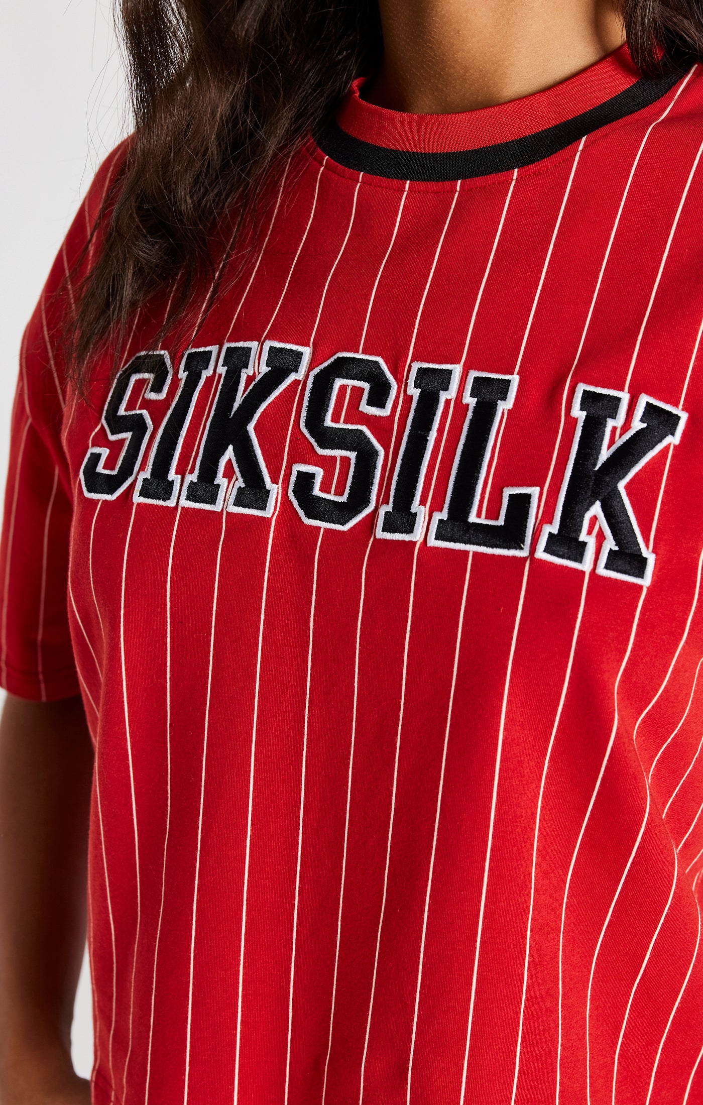 Red Baseball Stripe T-Shirt - Image 2