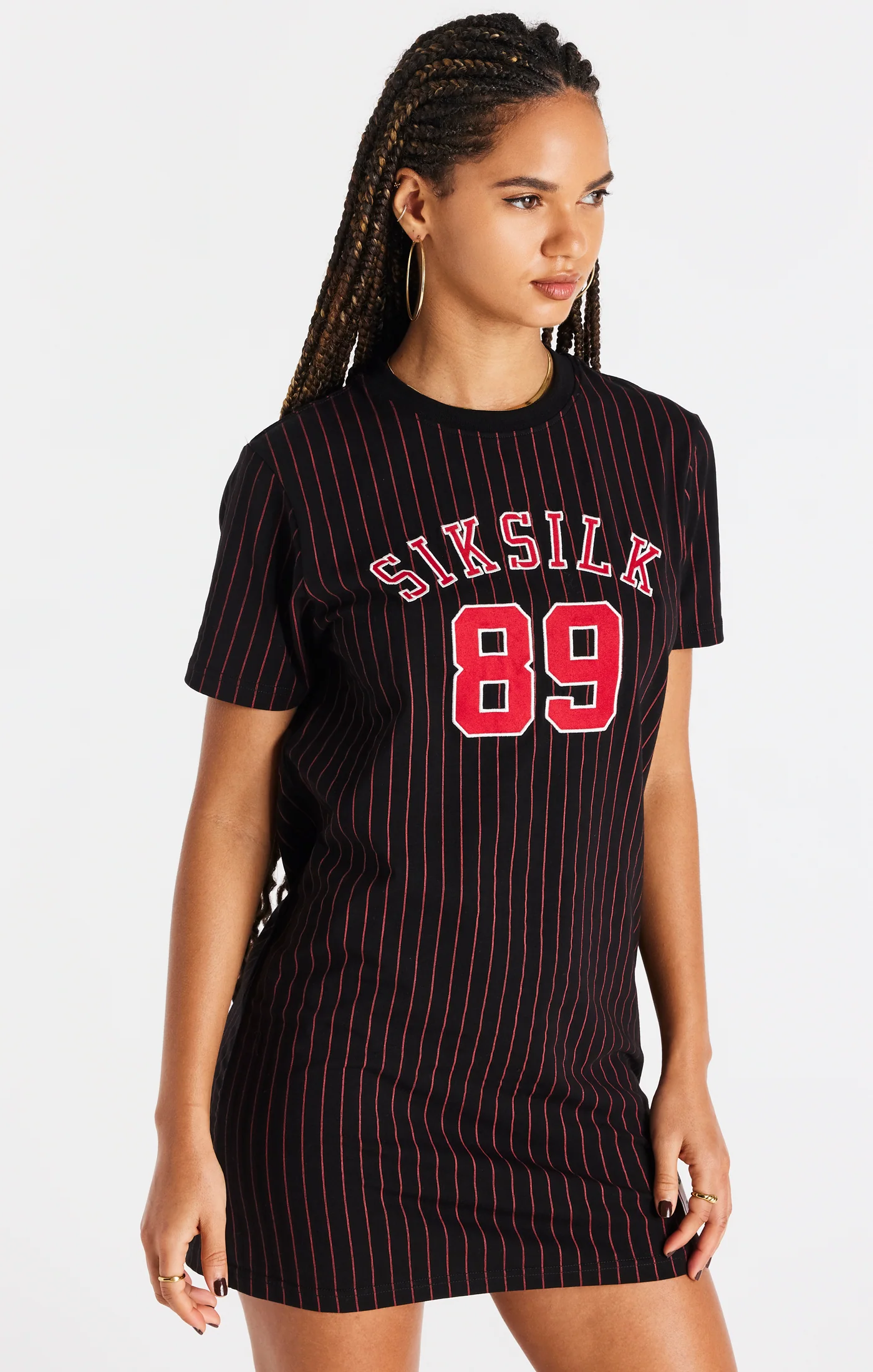 Black And Red Baseball T-Shirt Dress - Image 6