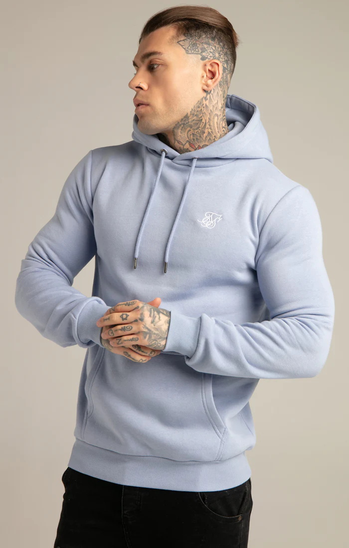 SikSilk Basic Overhead Hoodie - Blue