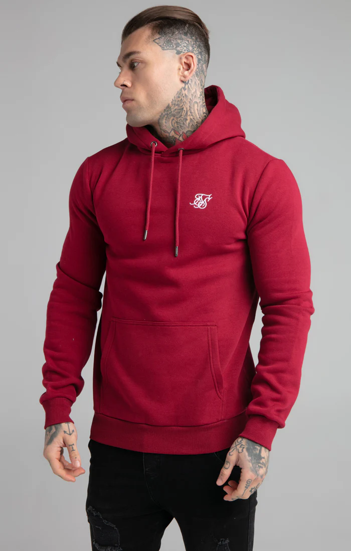 SikSilk Basic Overhead Hoodie - Red