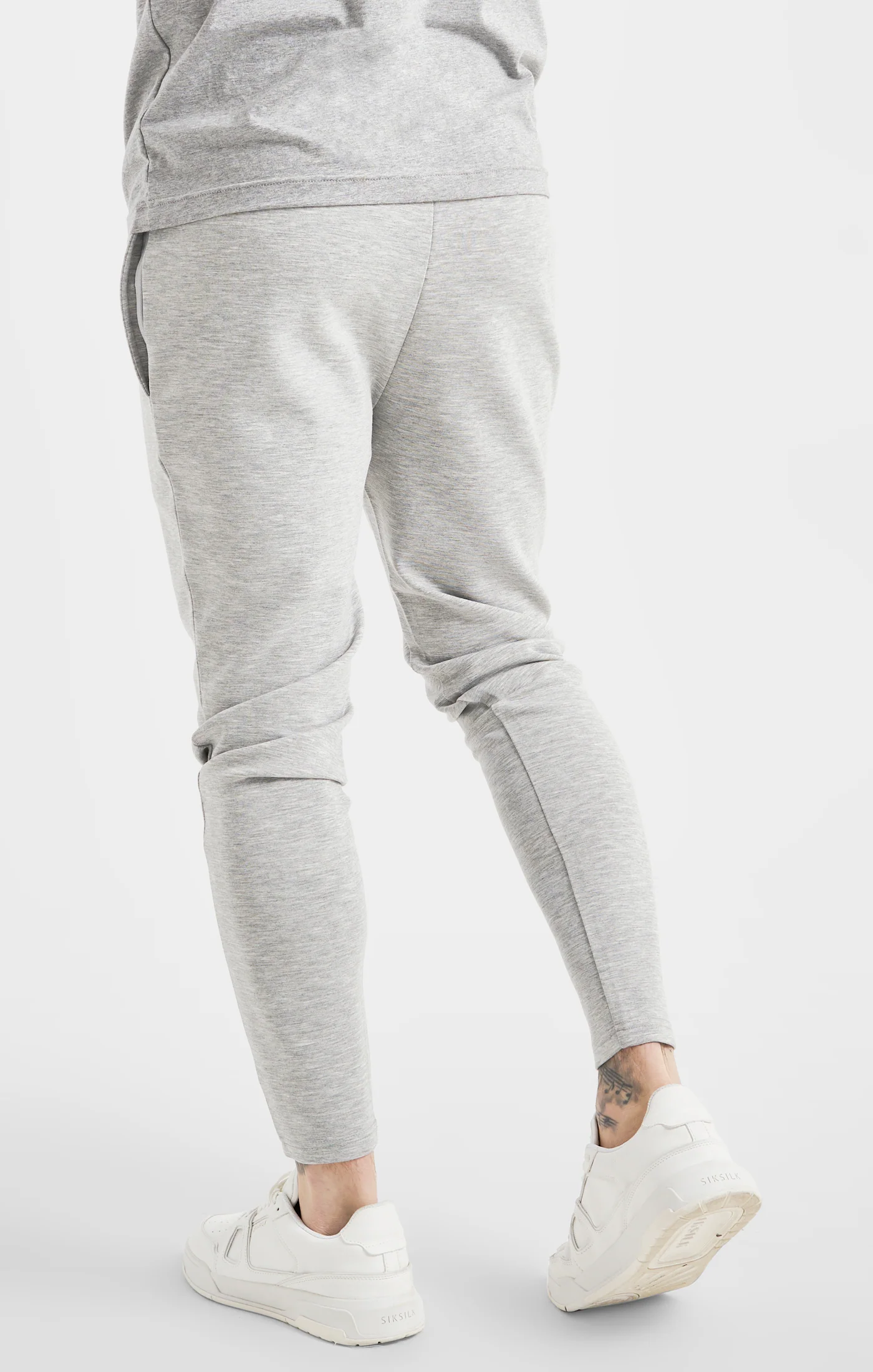 Grey Marl Sports Track Pant - Image 4