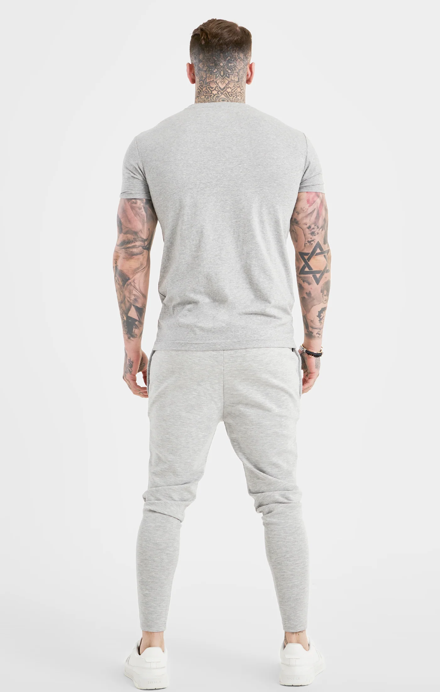 Grey Marl Sports Track Pant - Image 5