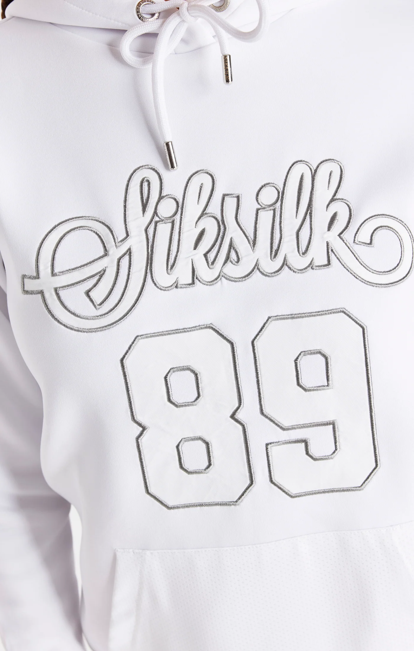SikSilk Basketball Hoodie - White - Image 2