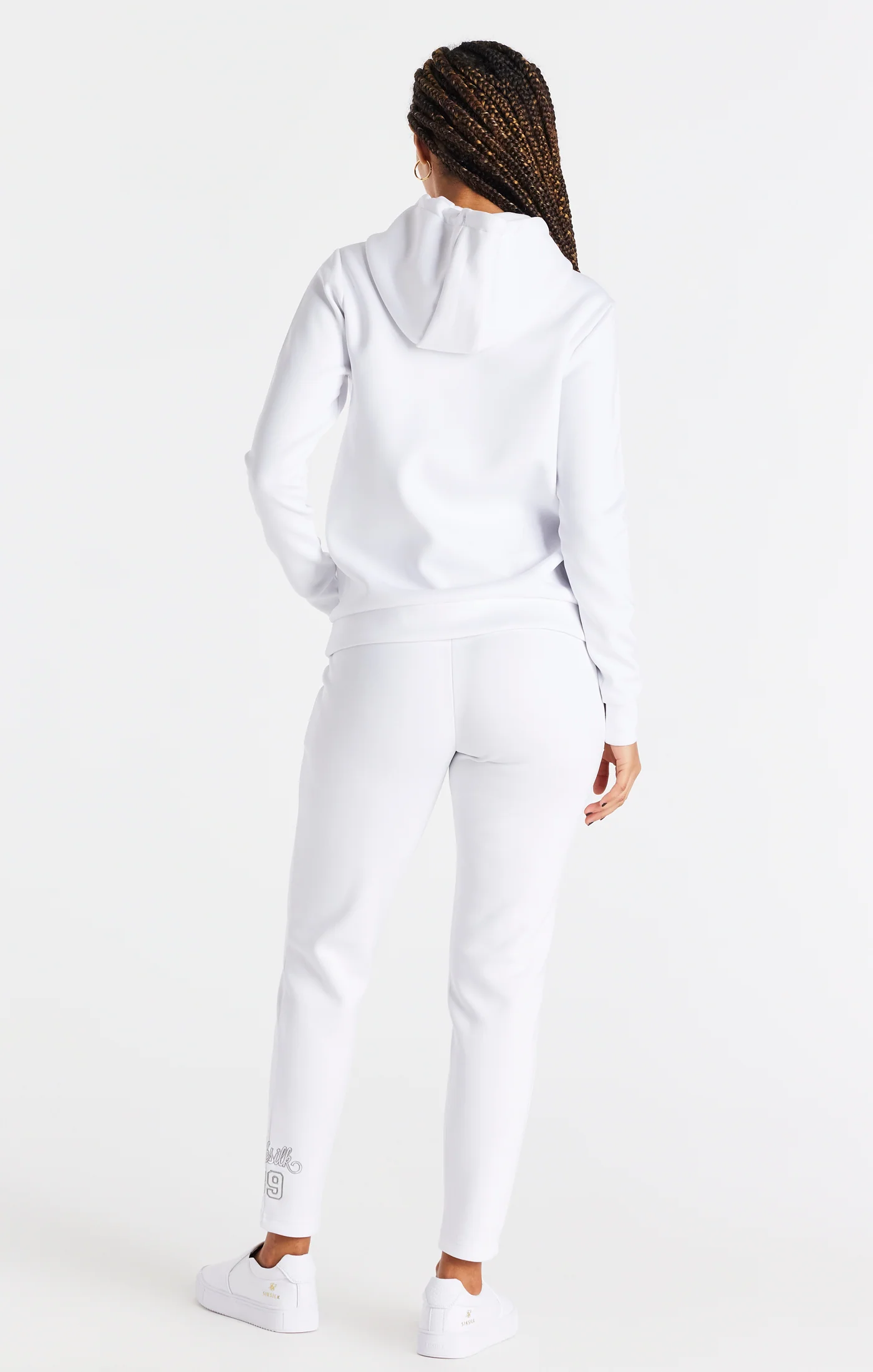 SikSilk Basketball Hoodie - White - Image 5