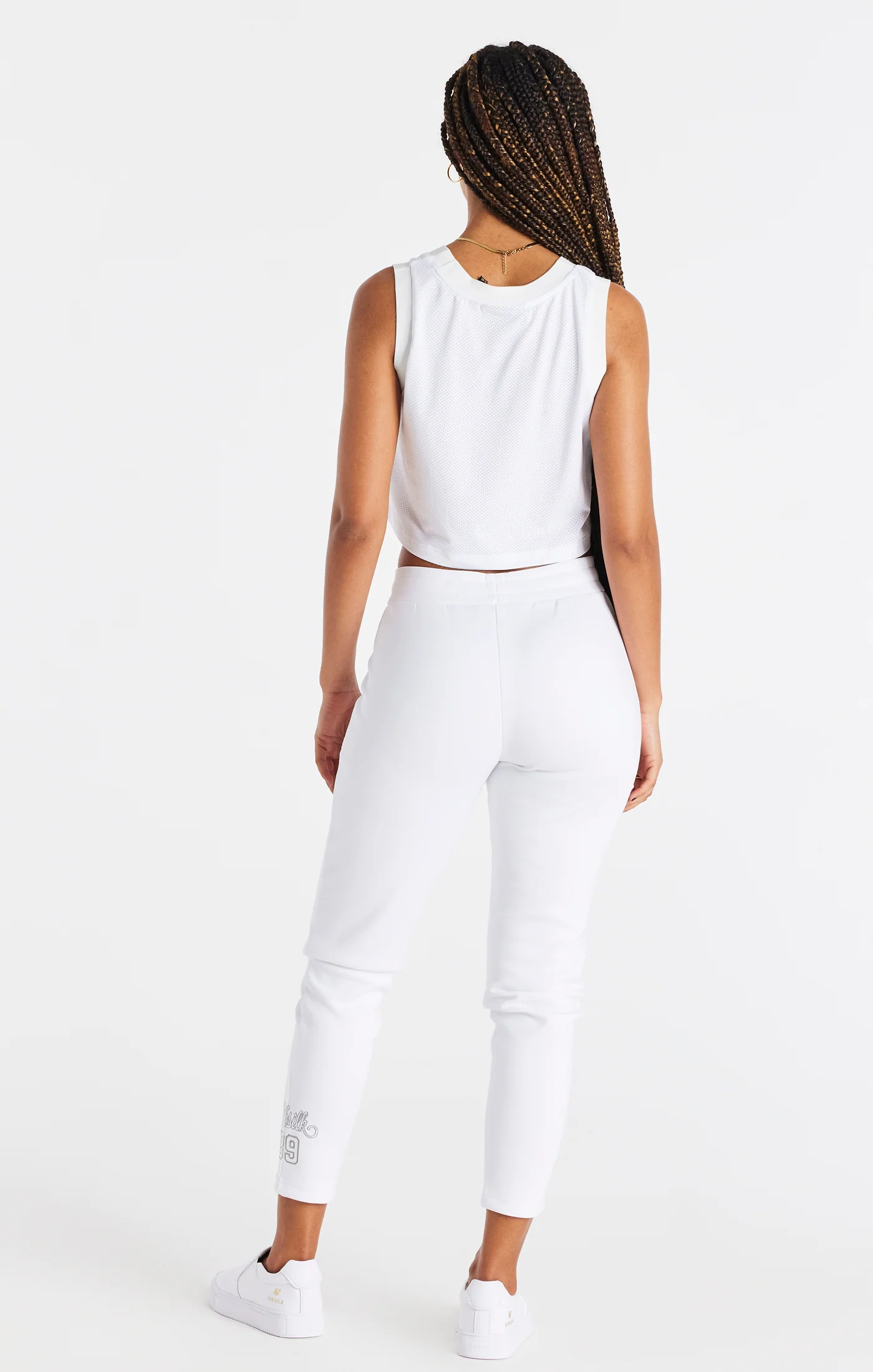 SikSilk Basketball Jogger - White - Image 5