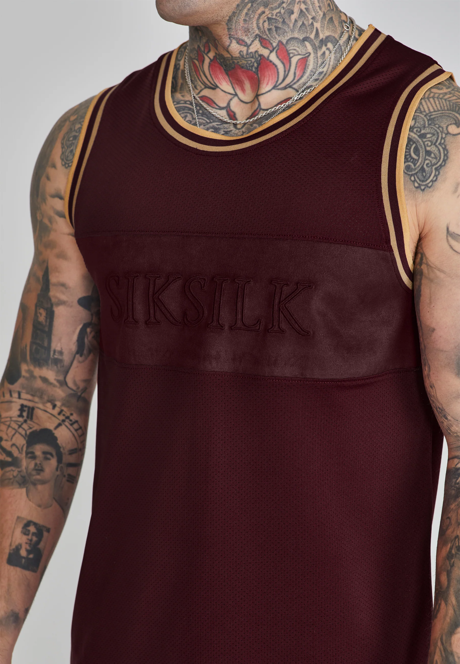 Burgundy Basketball Vest - Image 3