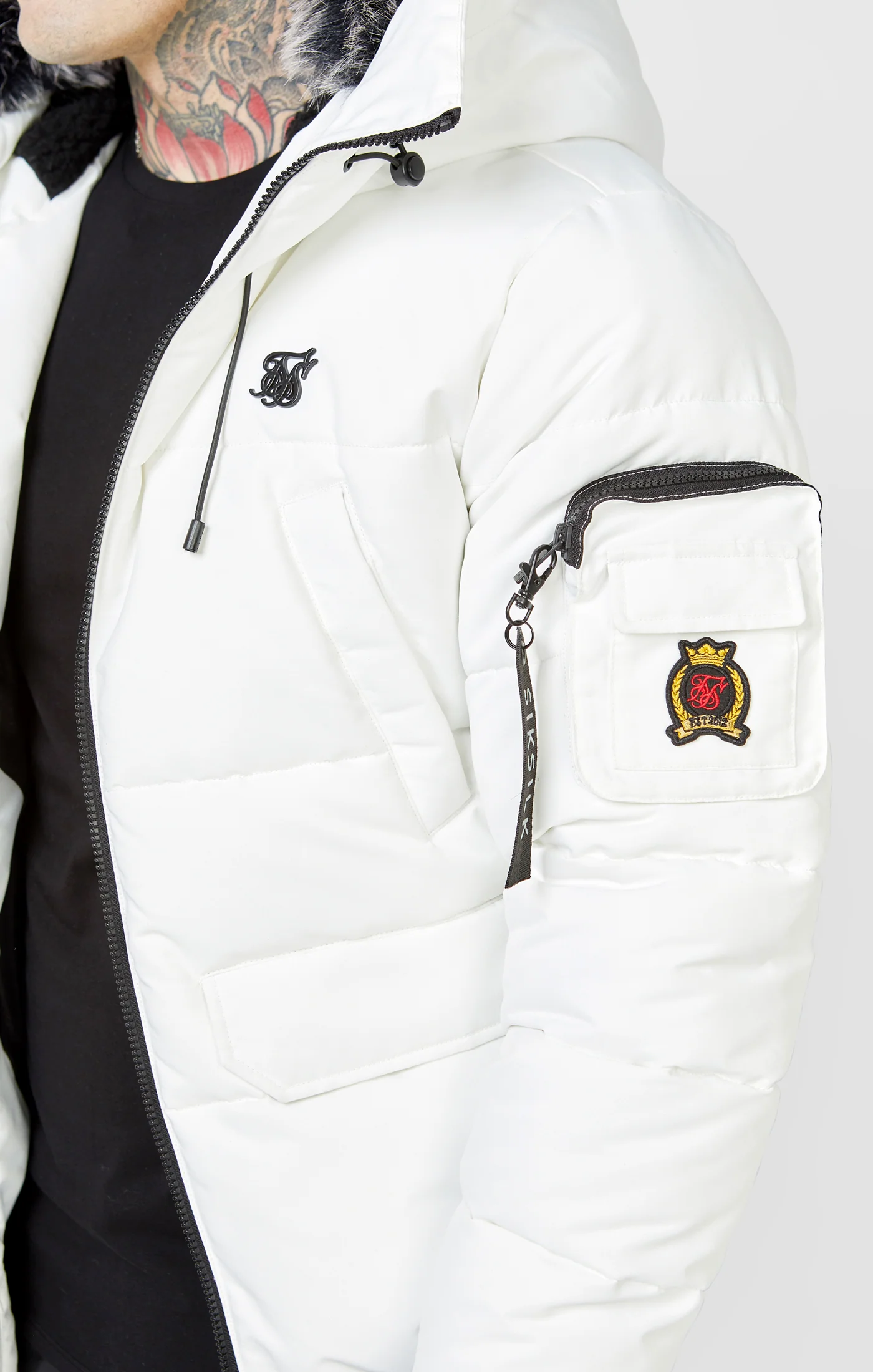 White Bomber Jacket - Image 2