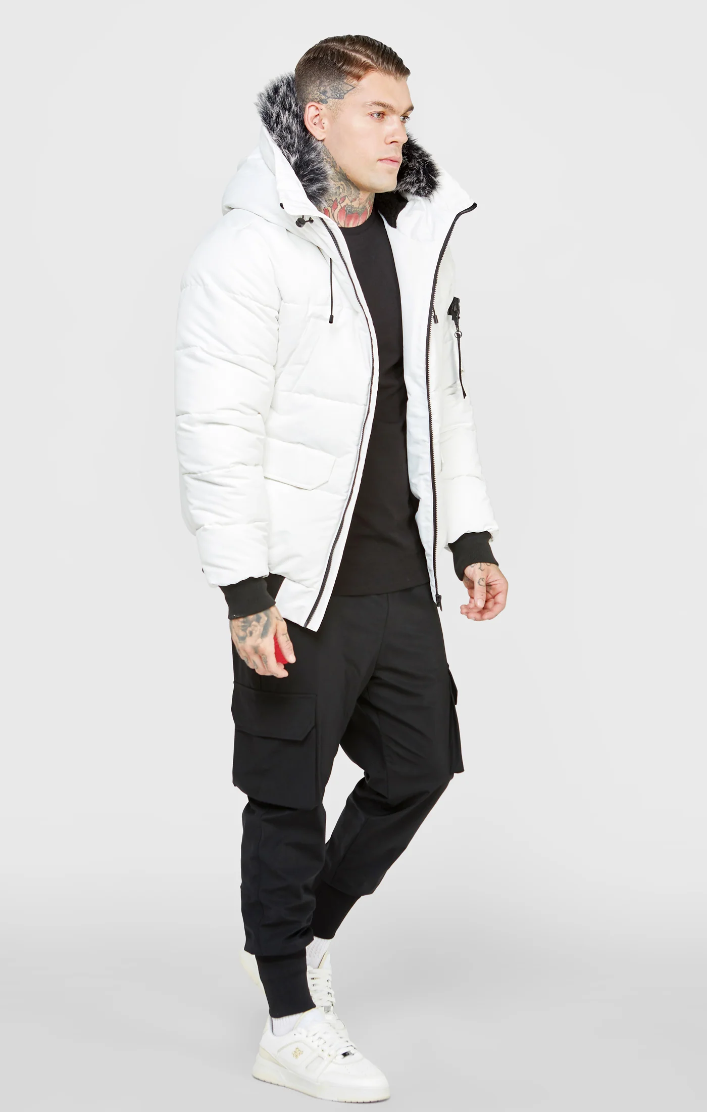 White Bomber Jacket - Image 4