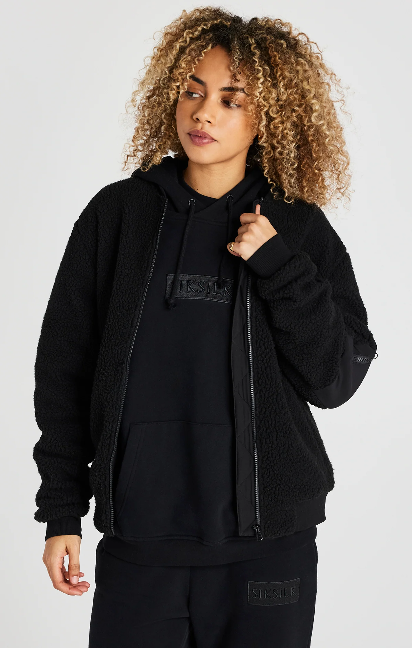 Black Borg Bomber Jacket - Image 4