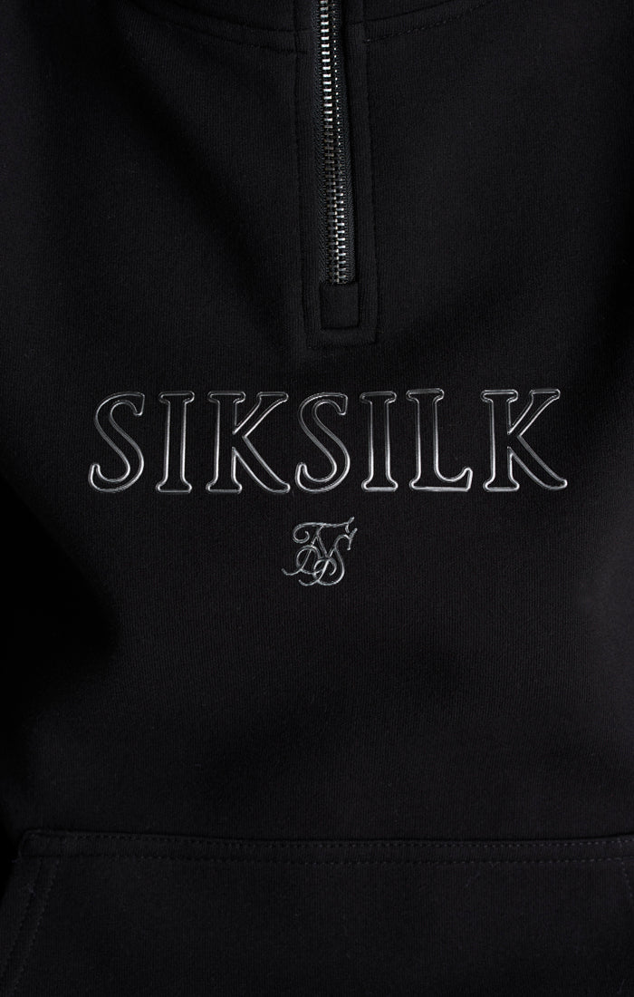 Boys Black Borg 1/4 Zip Hoodie - Image 2