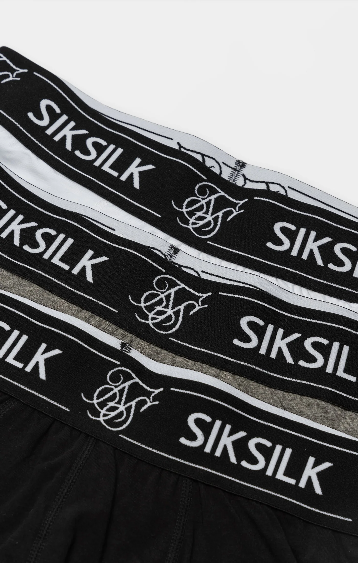 Black, White And Grey Marl 3 Pack Boxers - Image 2