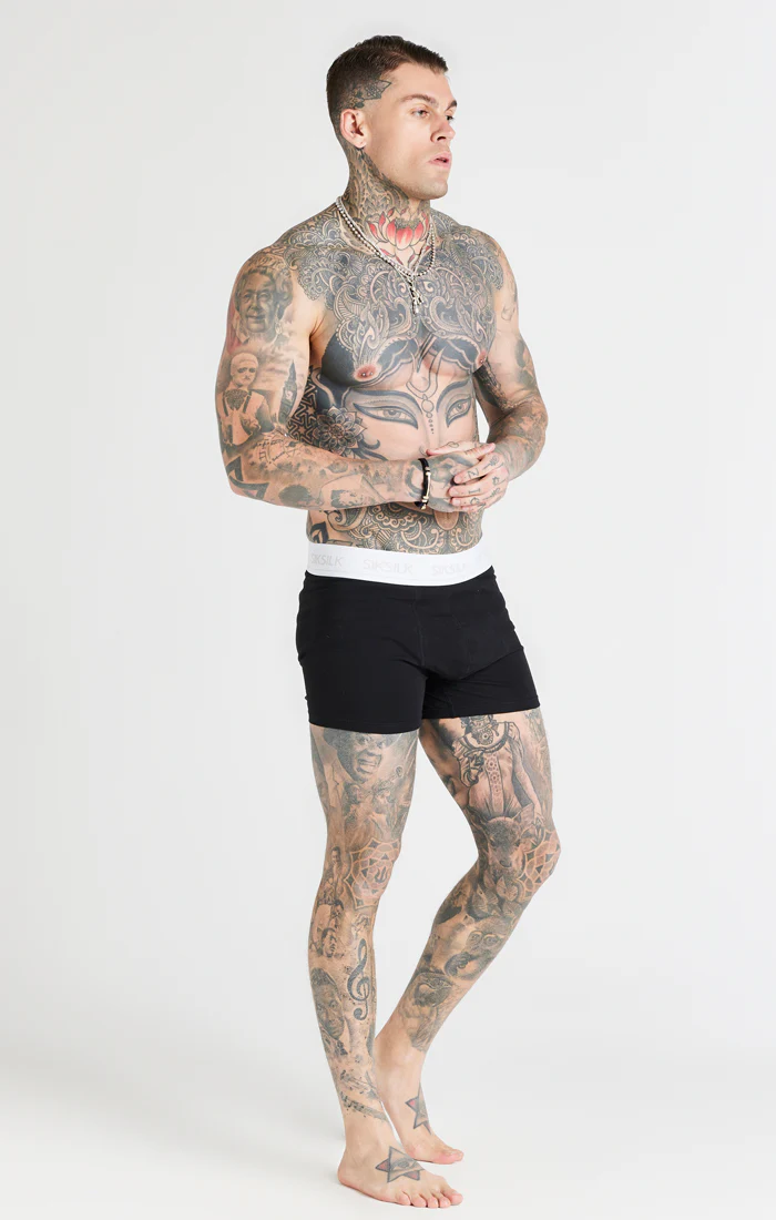 Black, White And Grey Pack Of 3 Boxers - Image 3
