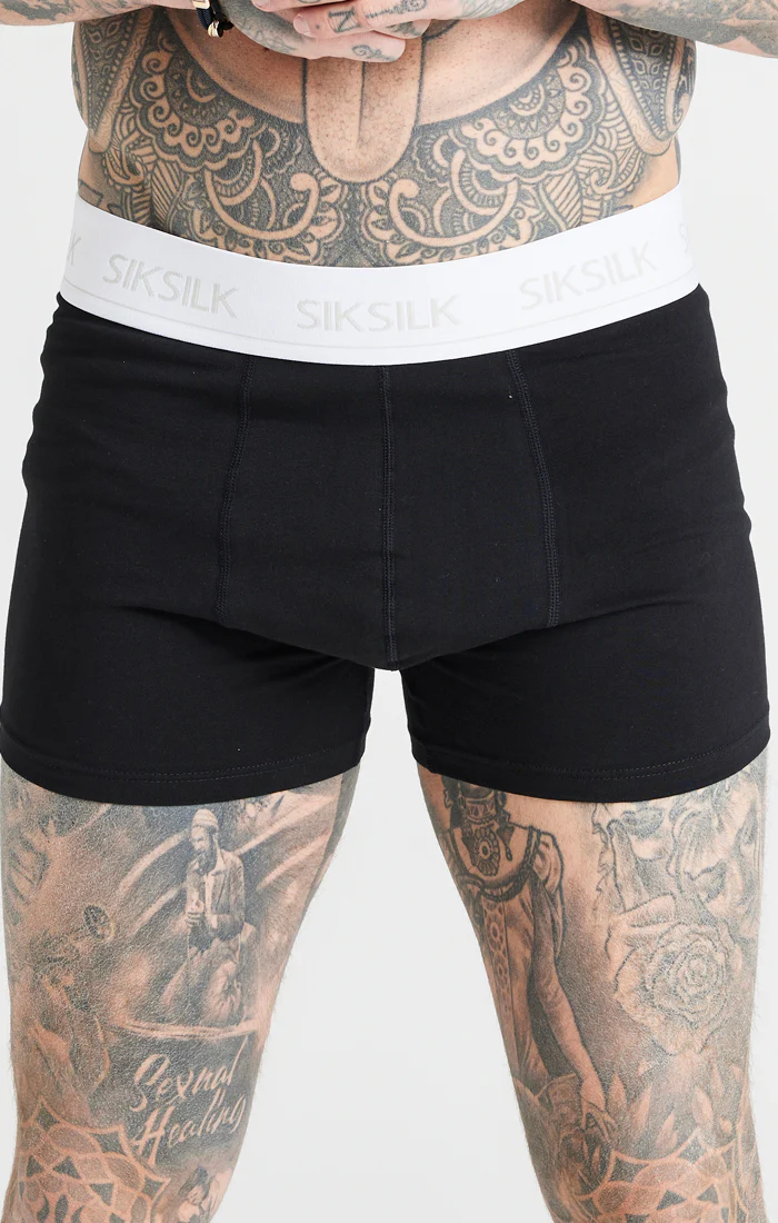 Black, White And Grey Pack Of 3 Boxers - Image 7