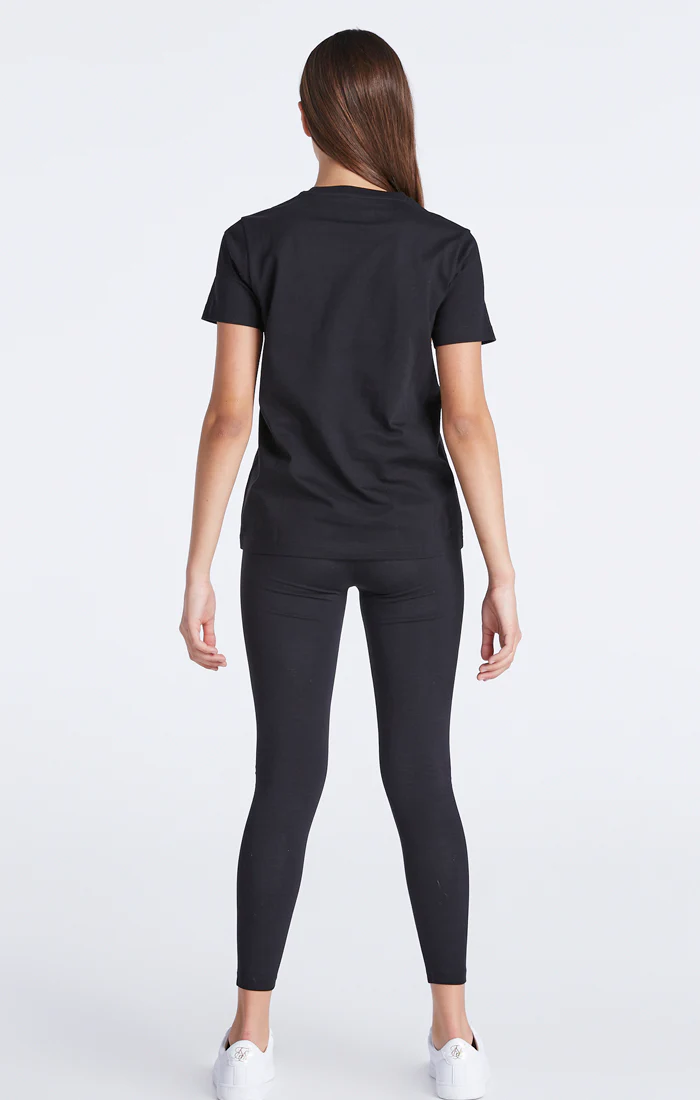 Girls Black Essentials Boyfriend T-Shirt - Image 2