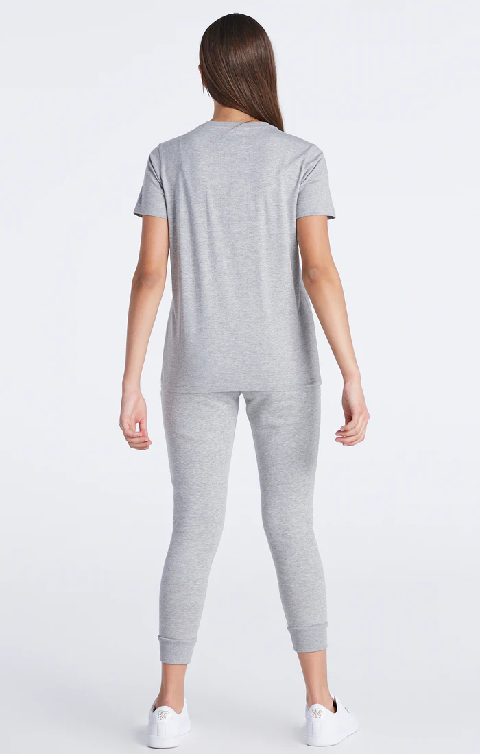 Girls Grey Marl Essentials Boyfriend T-Shirt - Image 6