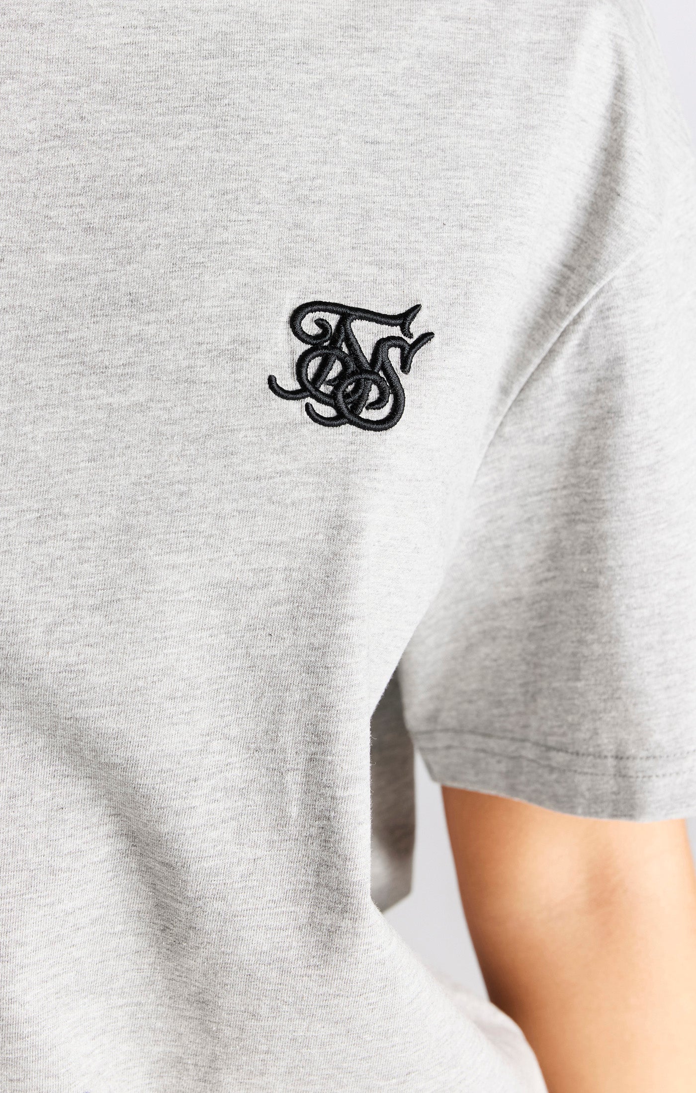 Grey Marl Essential Boyfriend T-Shirt - Image 2