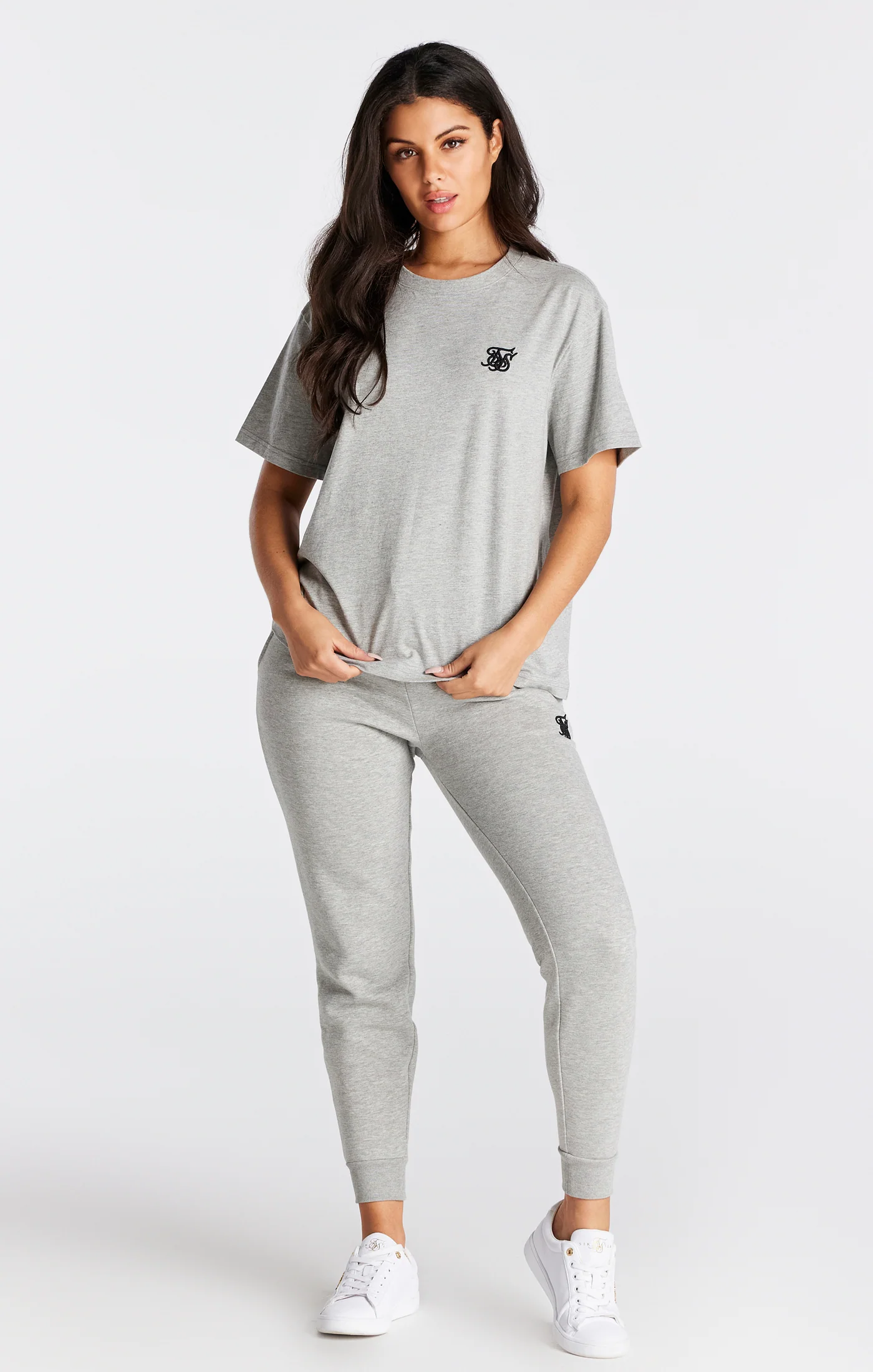 Grey Marl Essential Boyfriend T-Shirt - Image 3