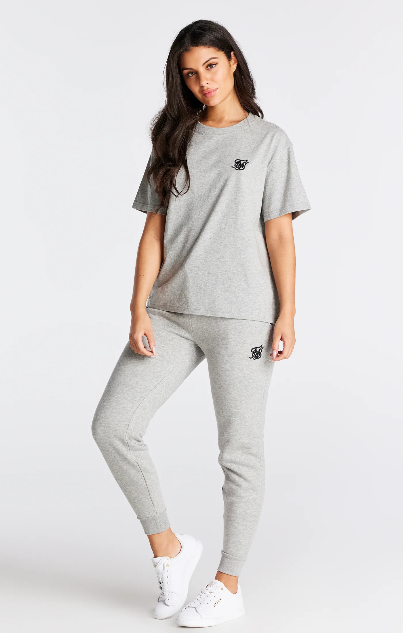 Grey Marl Essential Boyfriend T-Shirt - Image 4