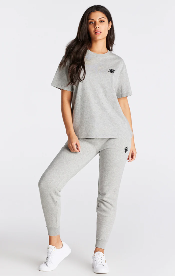 Grey Marl Essential Boyfriend T-Shirt - Image 6