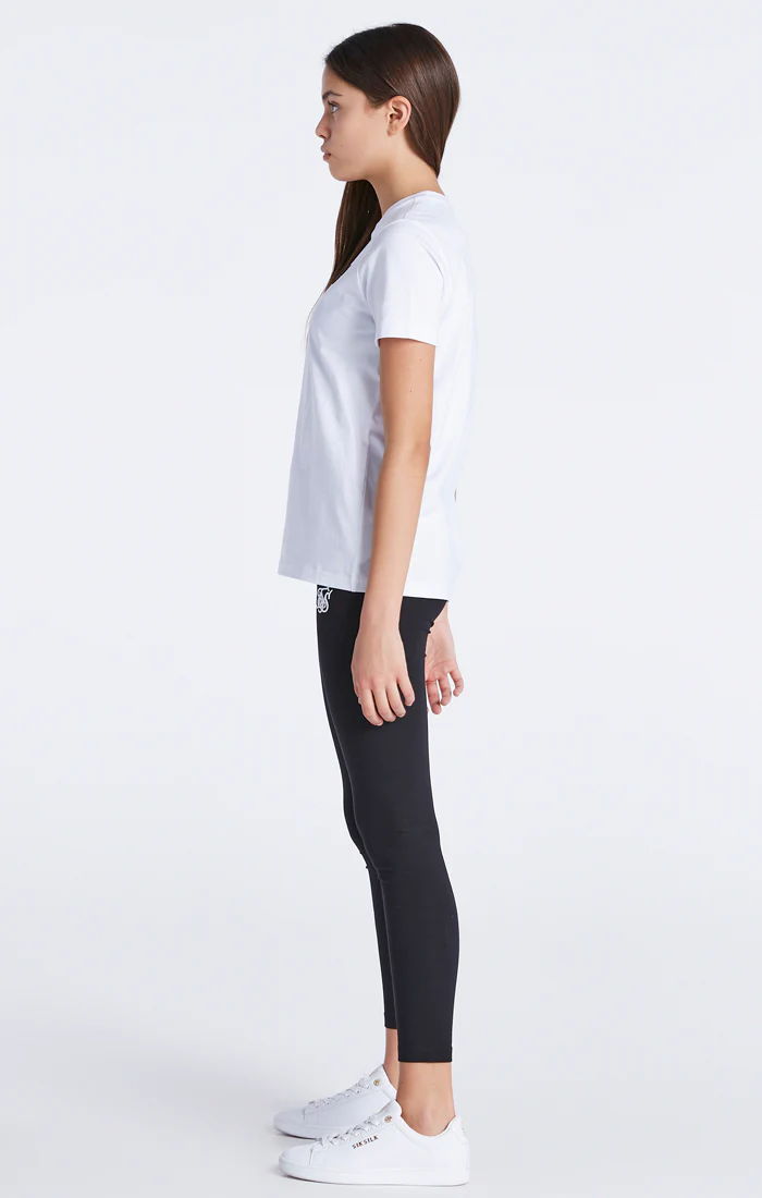 Girls White Essentials Boyfriend T-Shirt - Image 3