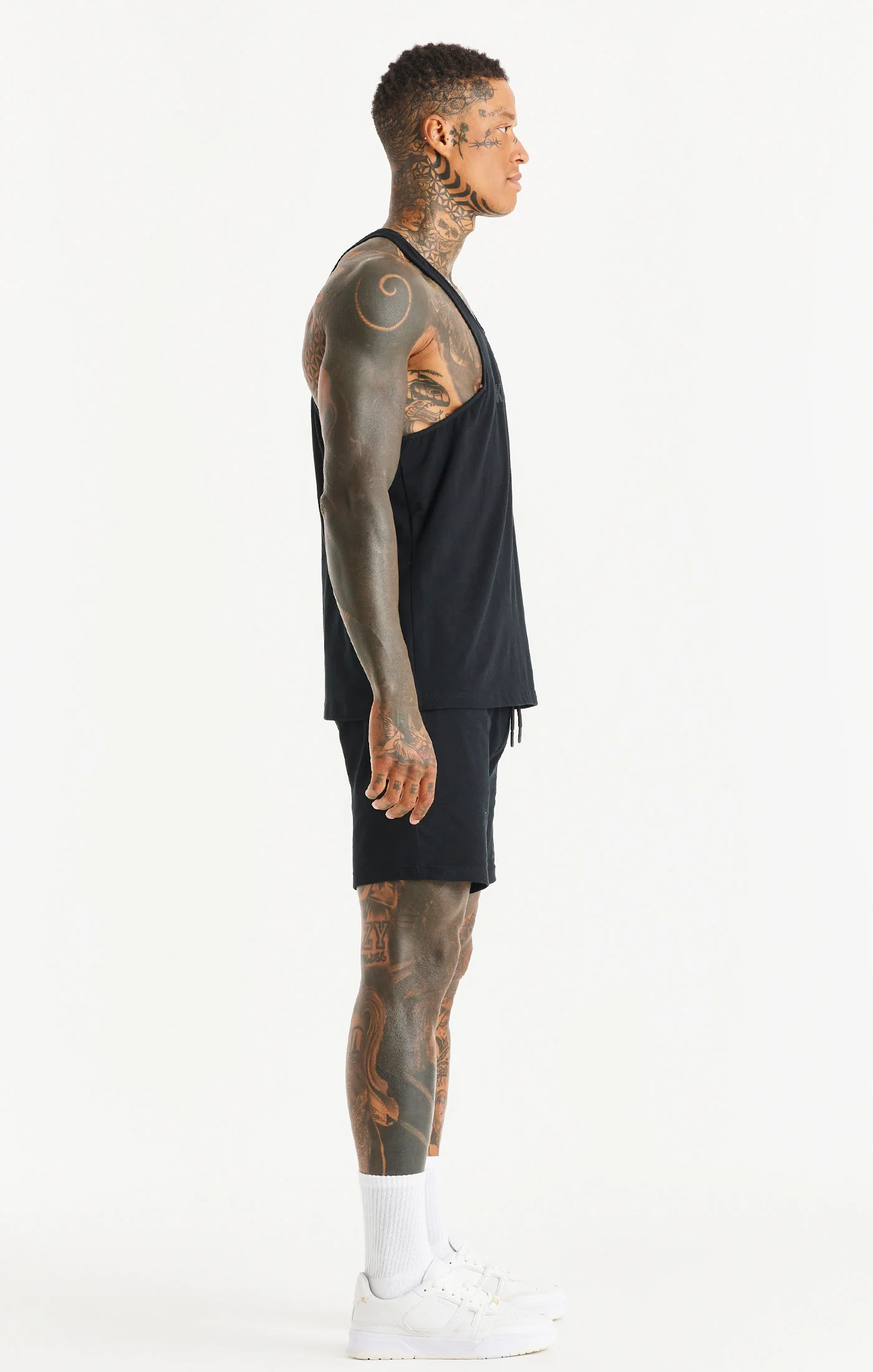 SikSilk Brand Carrier Racer Vest - Black - Image 4