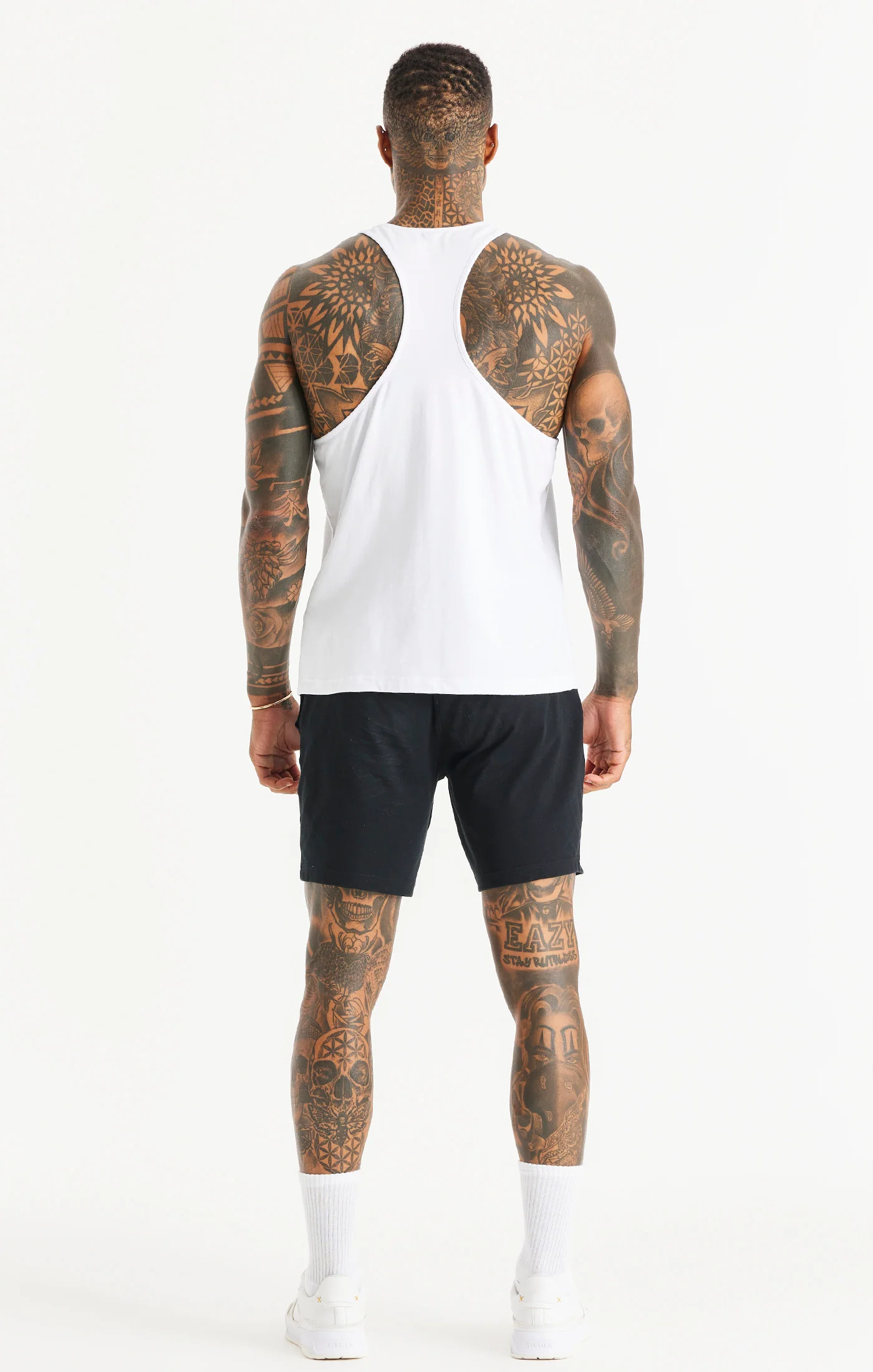 SikSilk Brand Carrier Racer Vest - White - Image 5