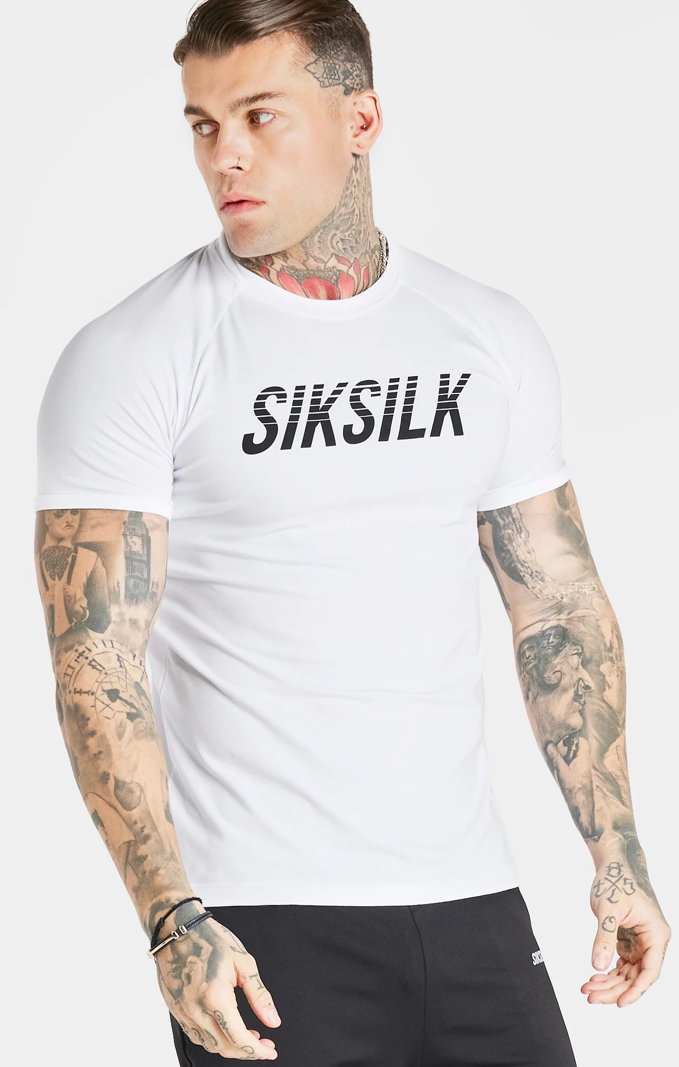 White Sports Short Sleeve T-Shirt