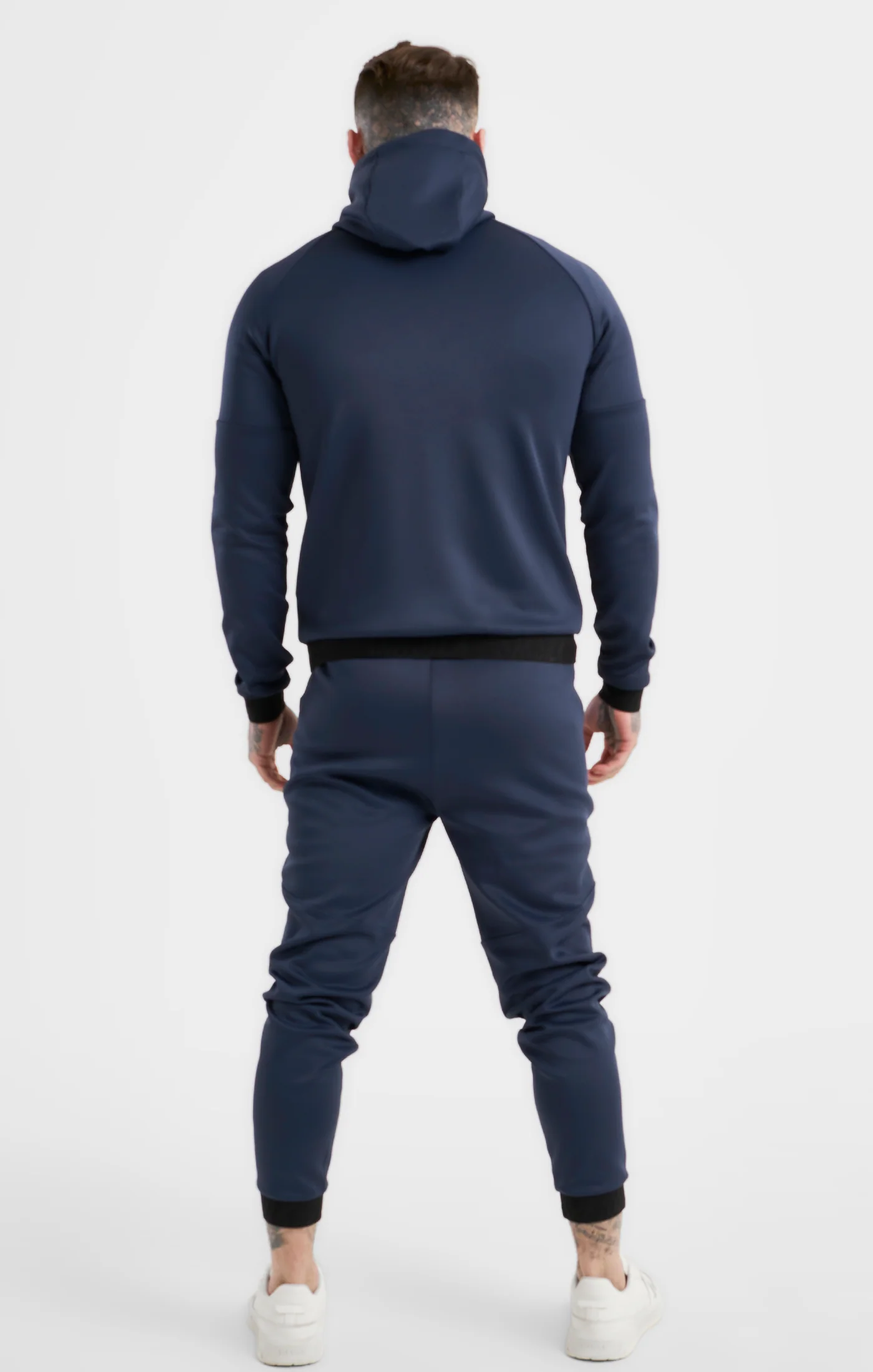 Navy Sports Zip Through Jacket - Image 5