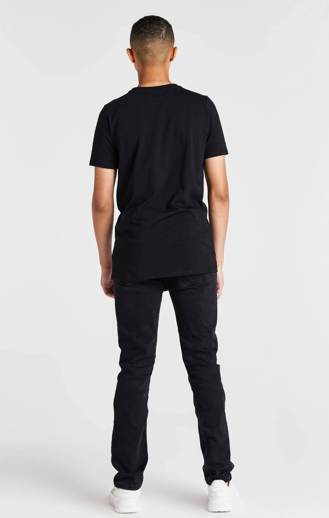 Boys Black Branded T-Shirt - Image 5