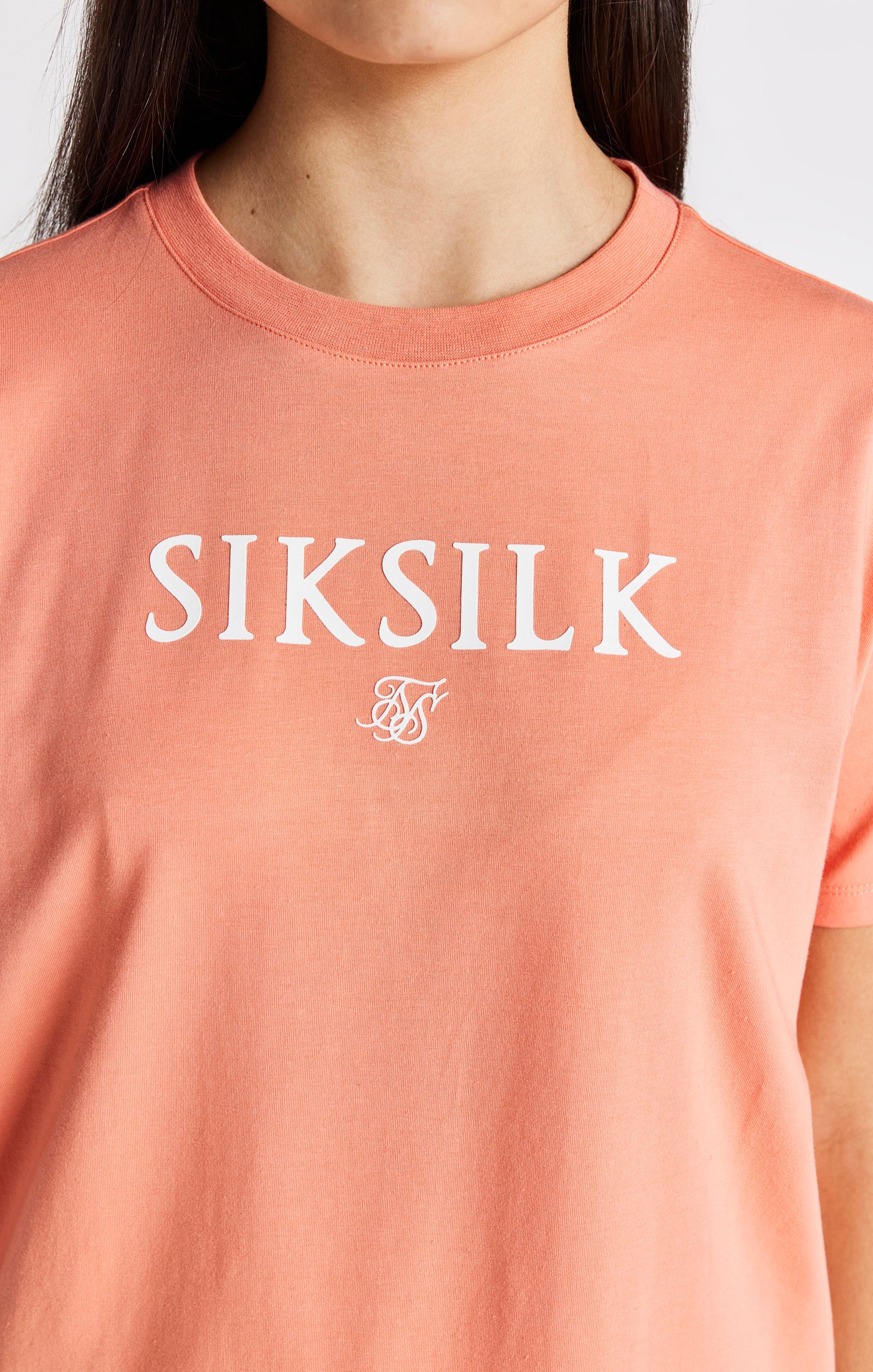 Girls Coral Branded T-Shirt - Image 2
