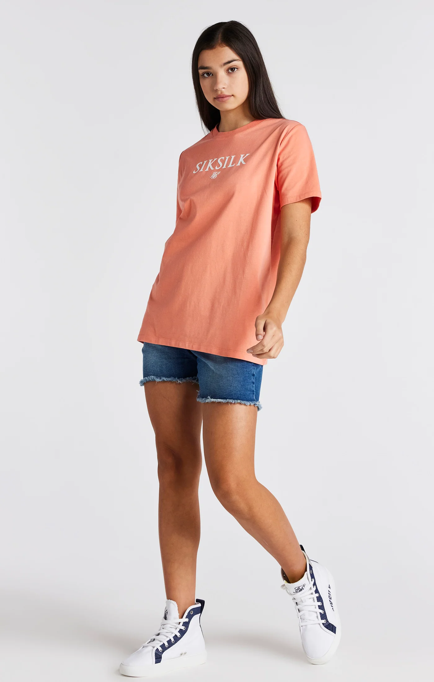 Girls Coral Branded T-Shirt - Image 3