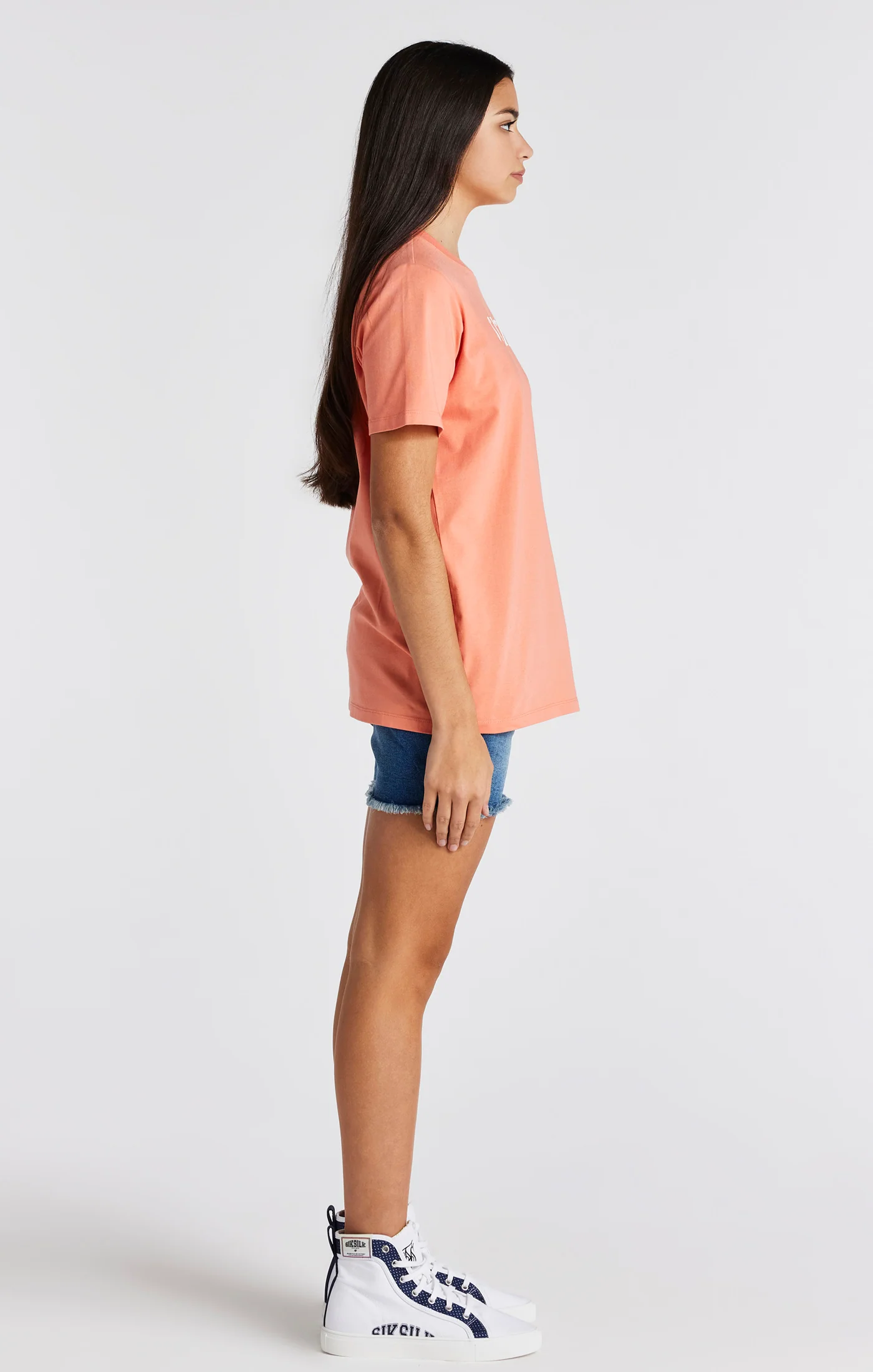 Girls Coral Branded T-Shirt - Image 4