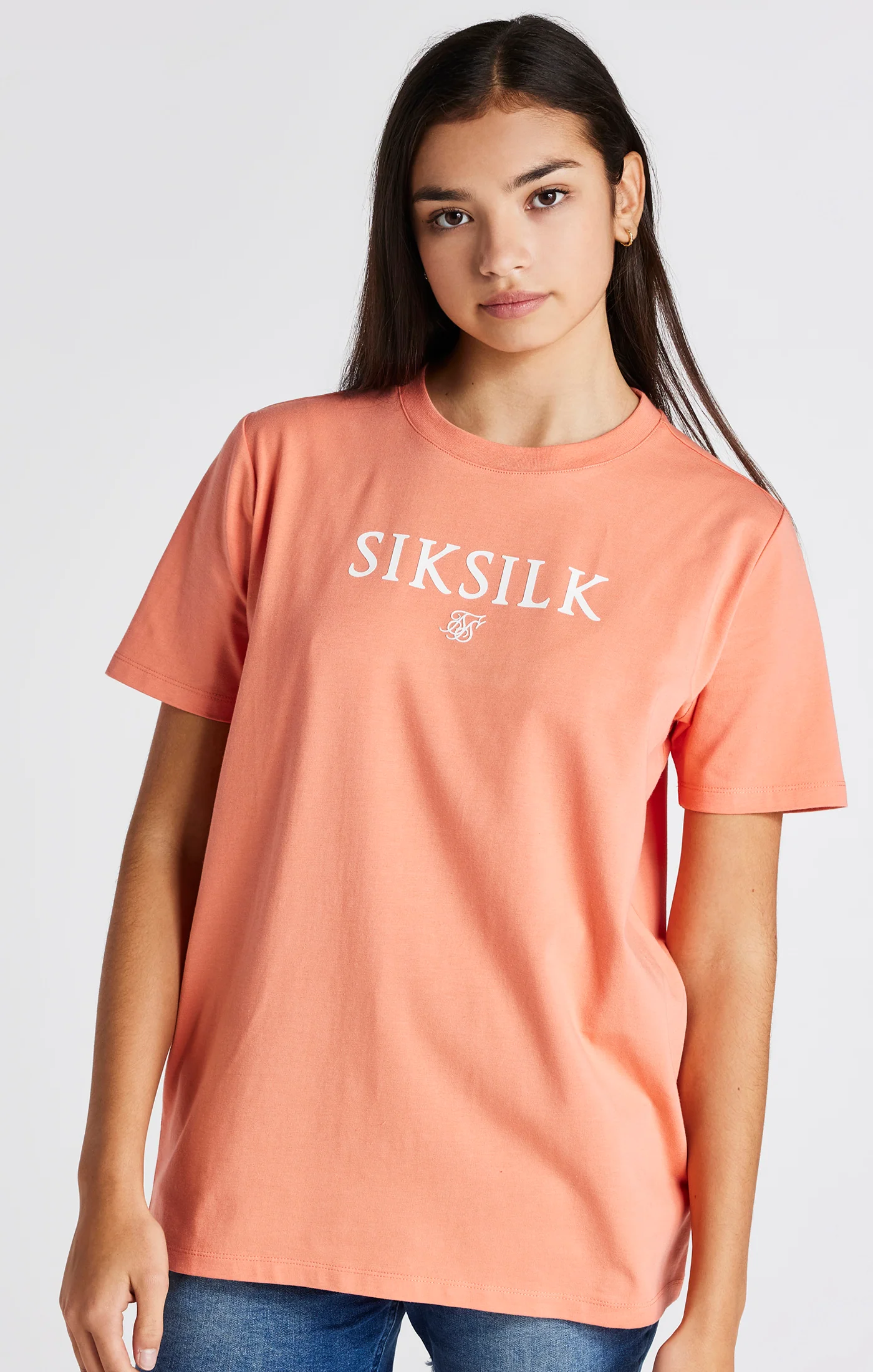 Girls Coral Branded T-Shirt - Image 6