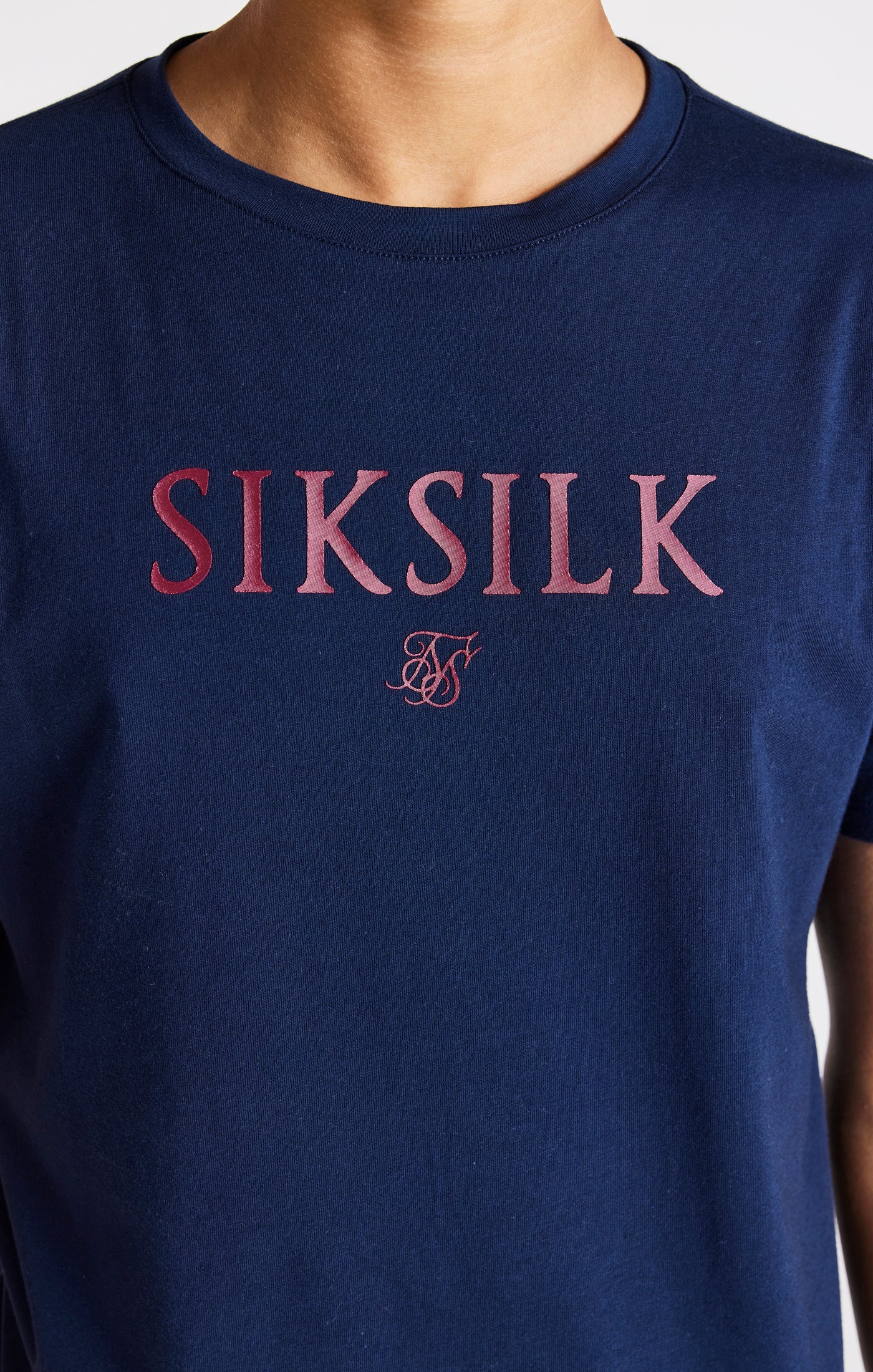 Boys Navy Branded Tee - Image 2