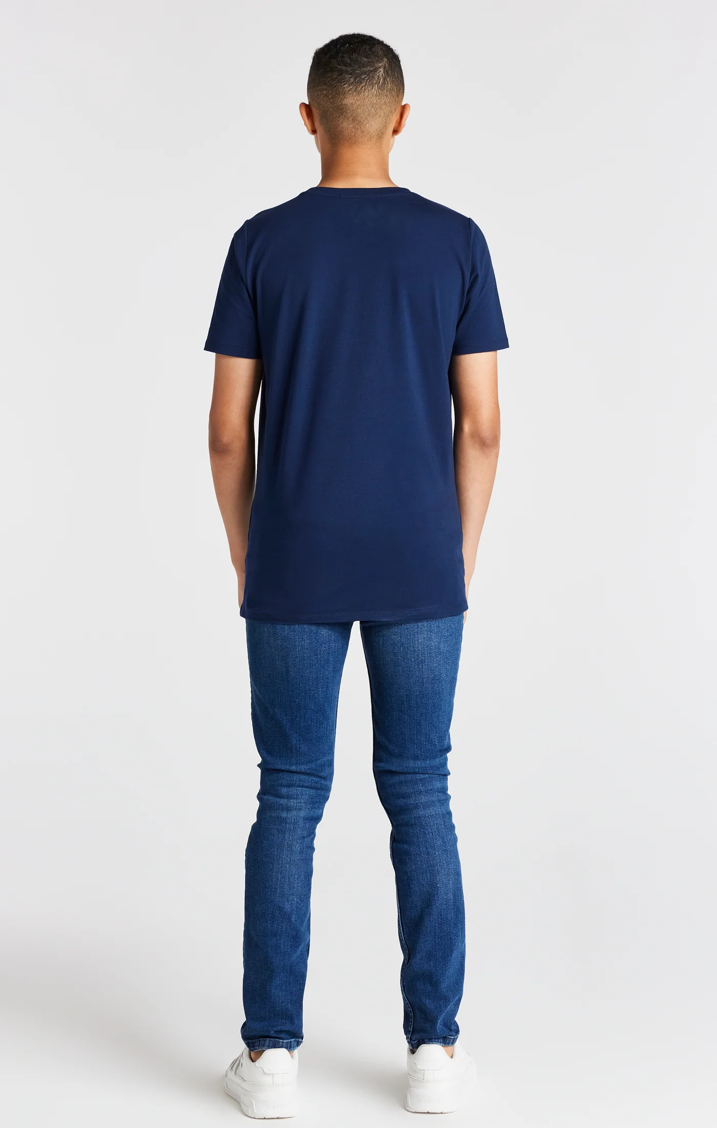 Boys Navy Branded Tee - Image 5