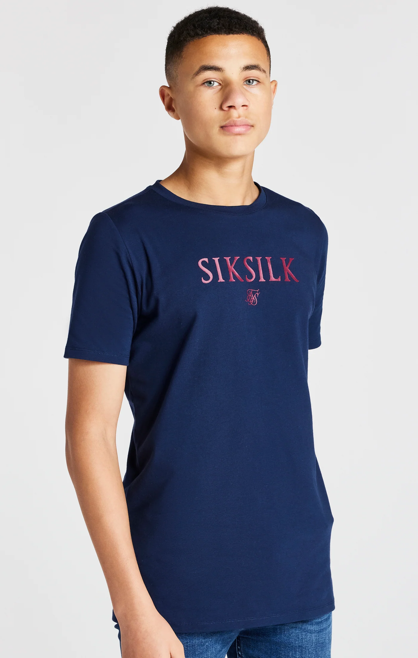 Boys Navy Branded Tee - Image 8