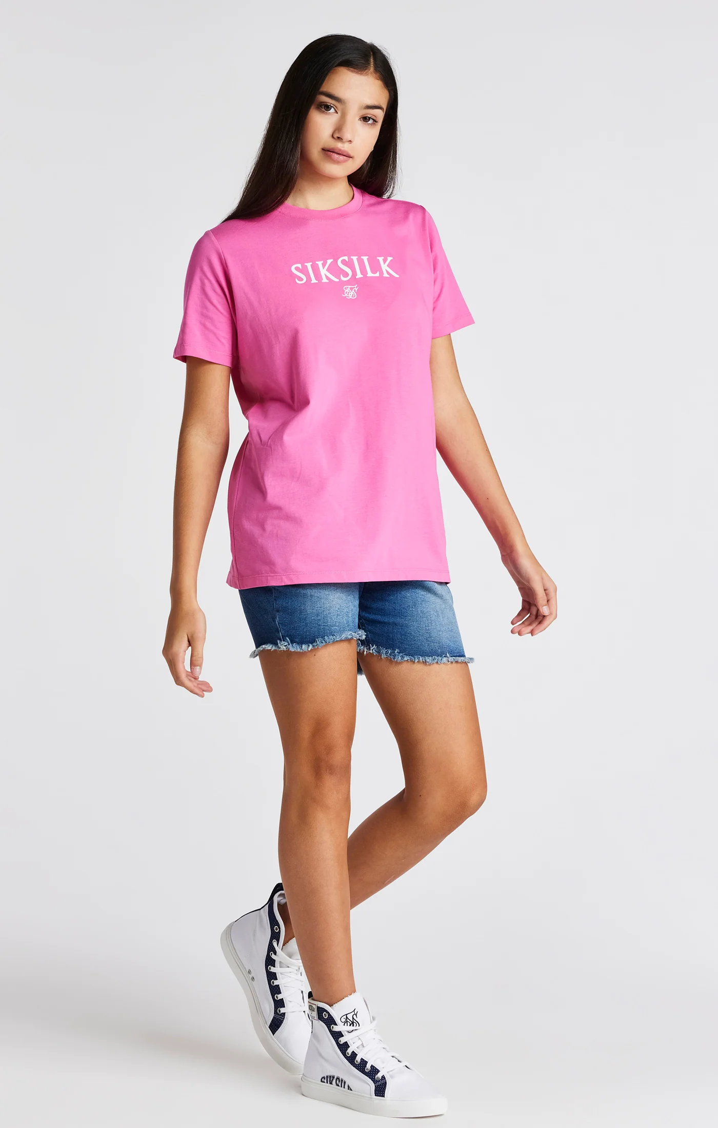 Girls Pink Branded T-Shirt - Image 3
