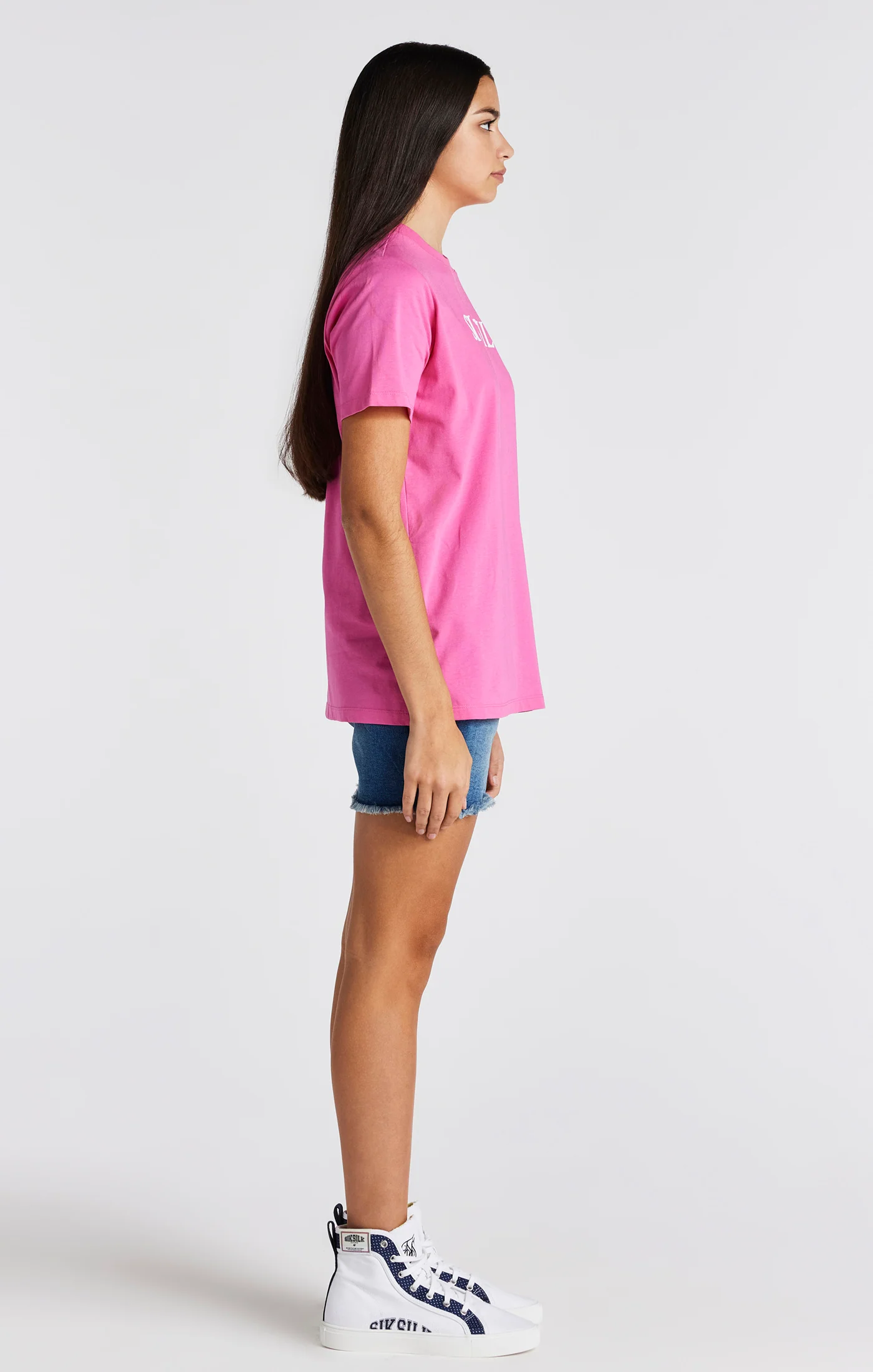 Girls Pink Branded T-Shirt - Image 4