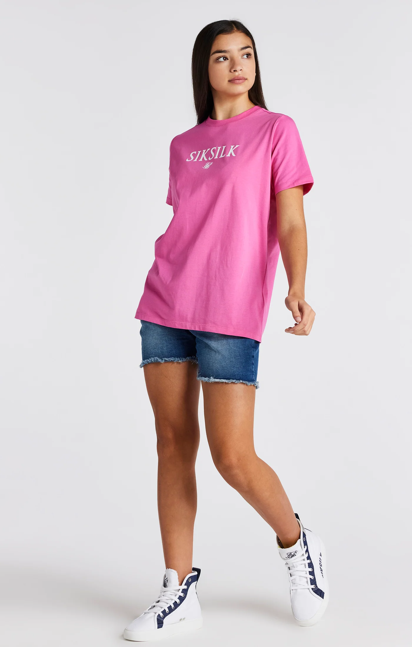 Girls Pink Branded T-Shirt - Image 6