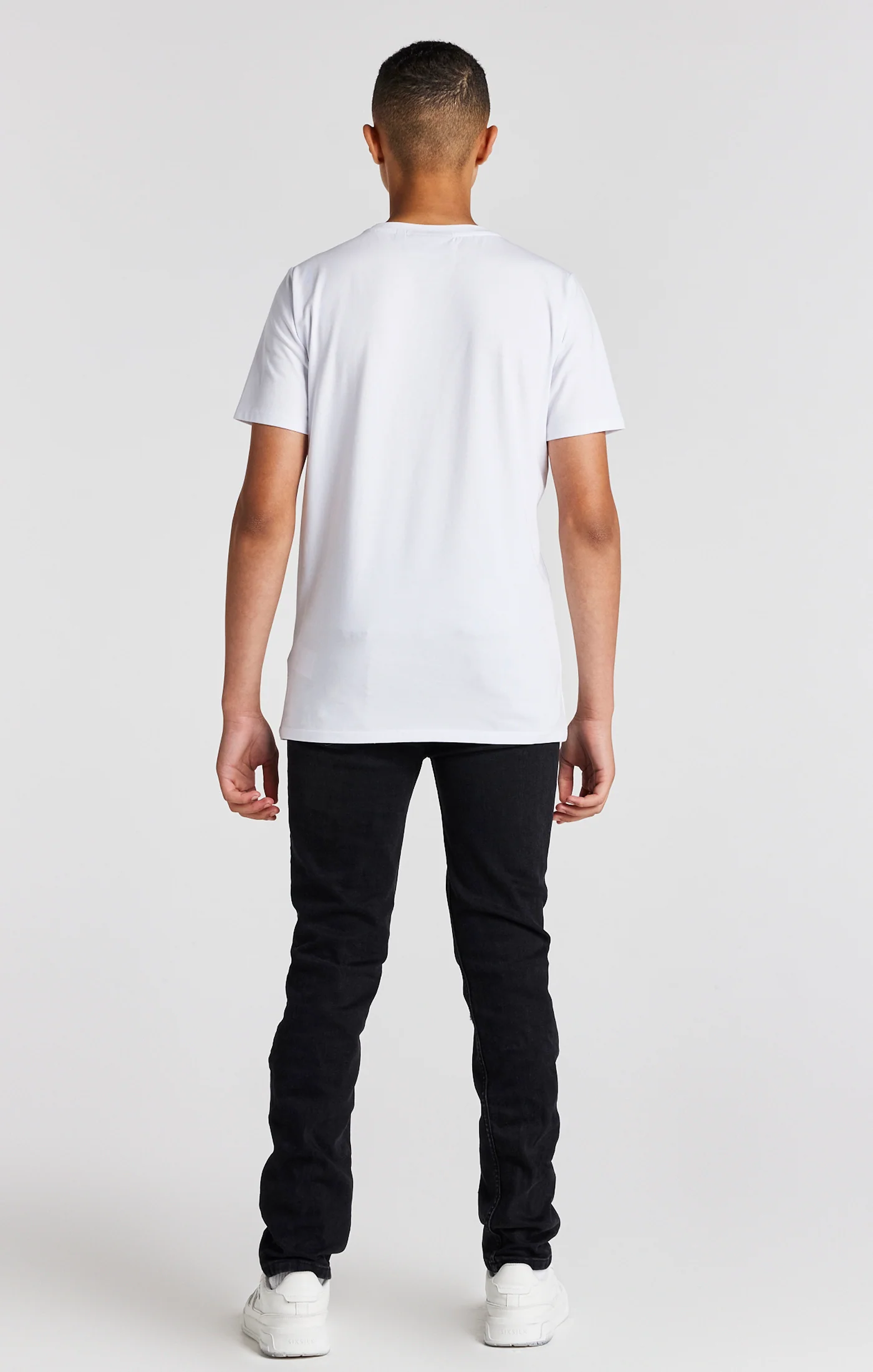 Boys White Branded T-Shirt - Image 5