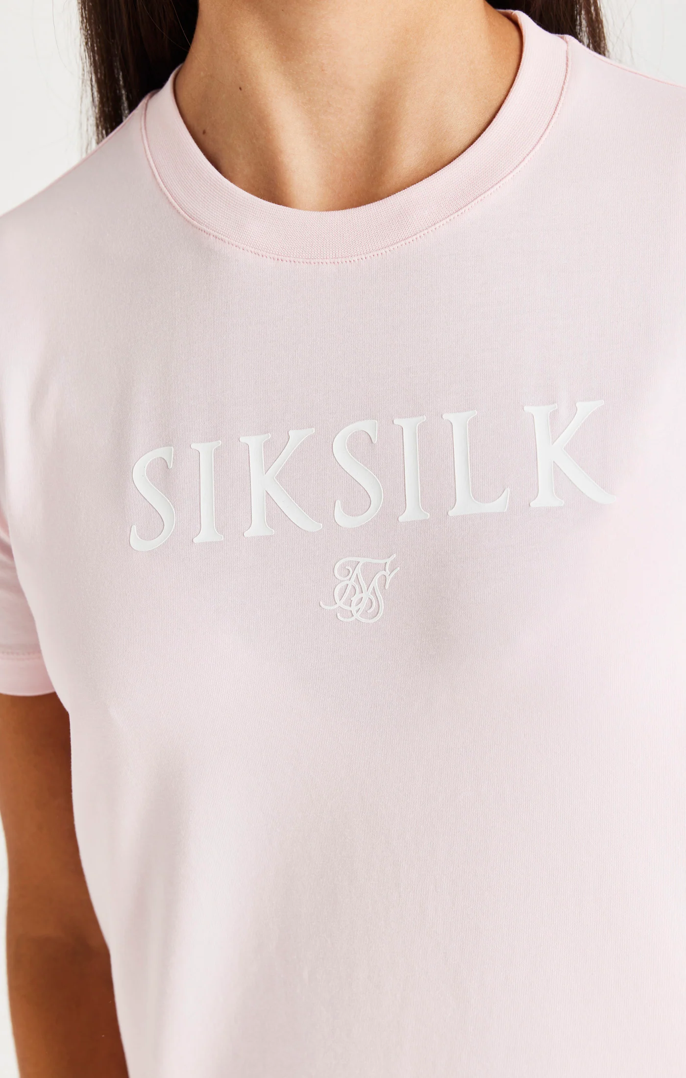 SikSilk Branded Tee - Pink - Image 2