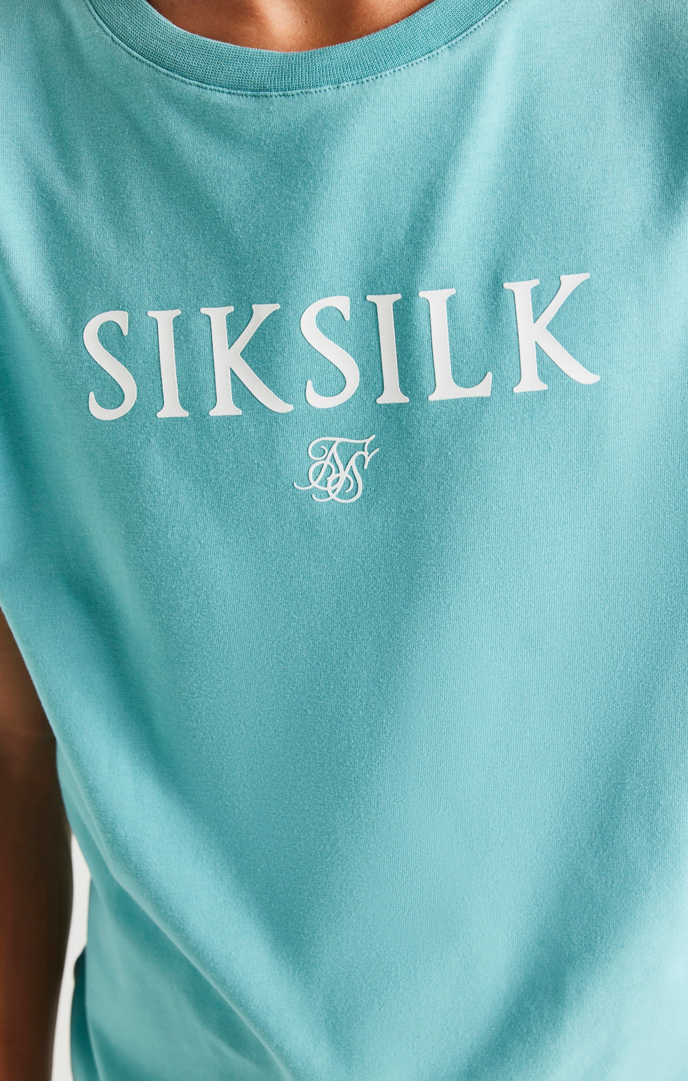 SikSilk Branded Tee - Teal - Image 3