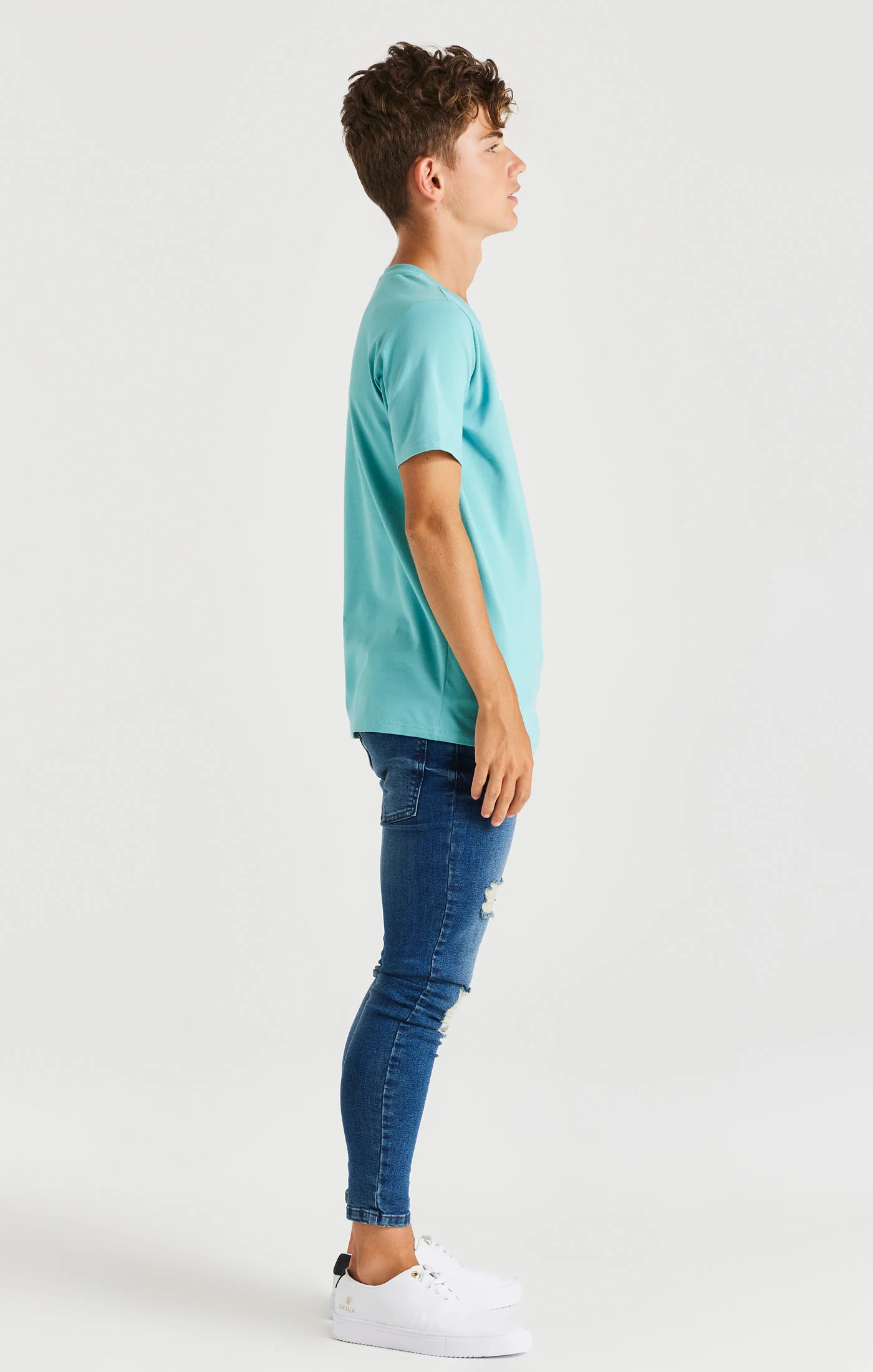 SikSilk Branded Tee - Teal - Image 6