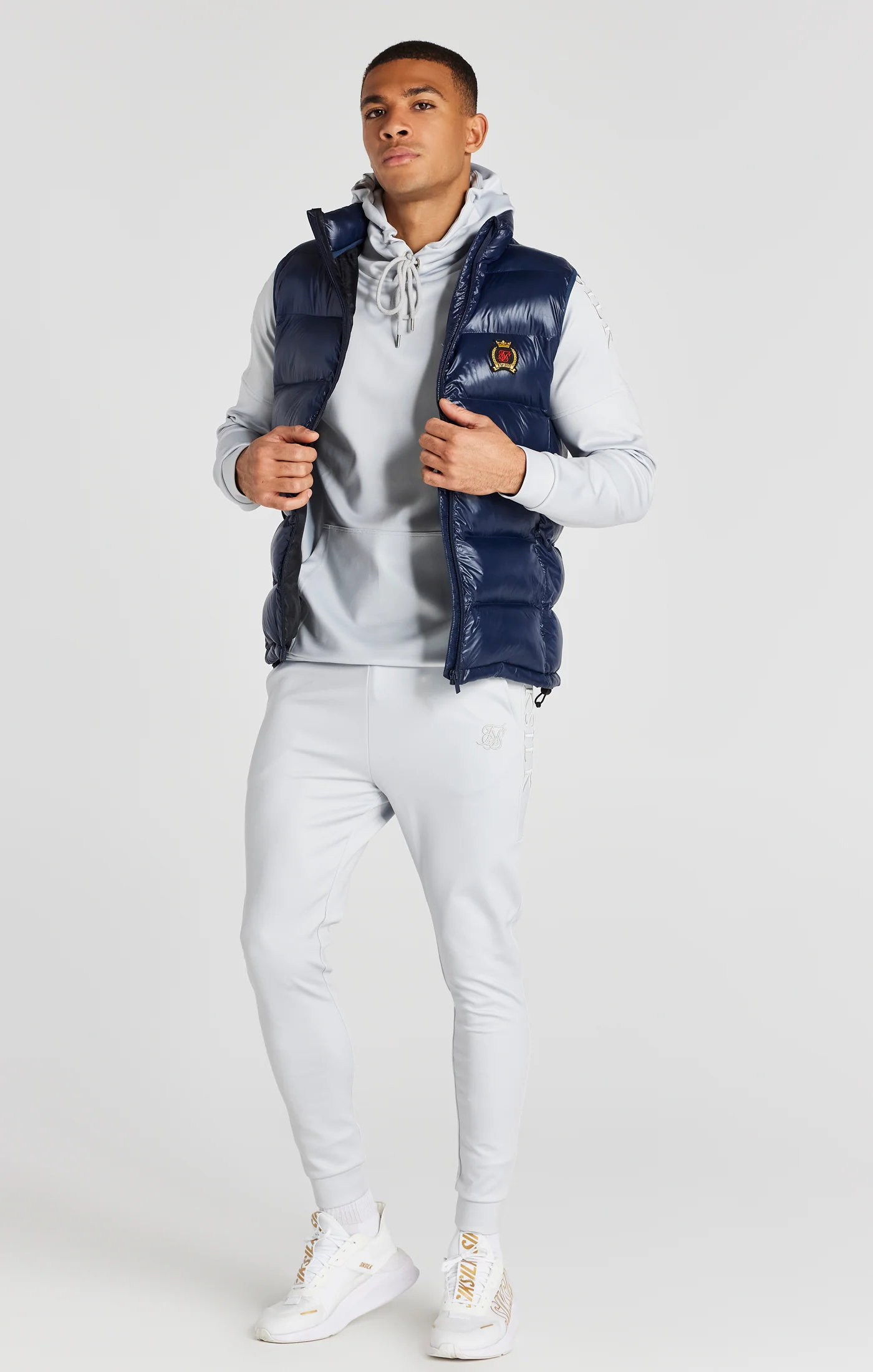 Navy Bubble Gilet - Image 4