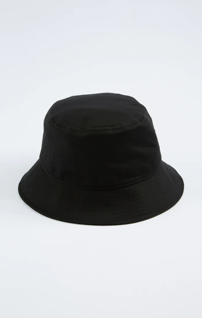Black Embossed Logo Bucket Hat - Image 3