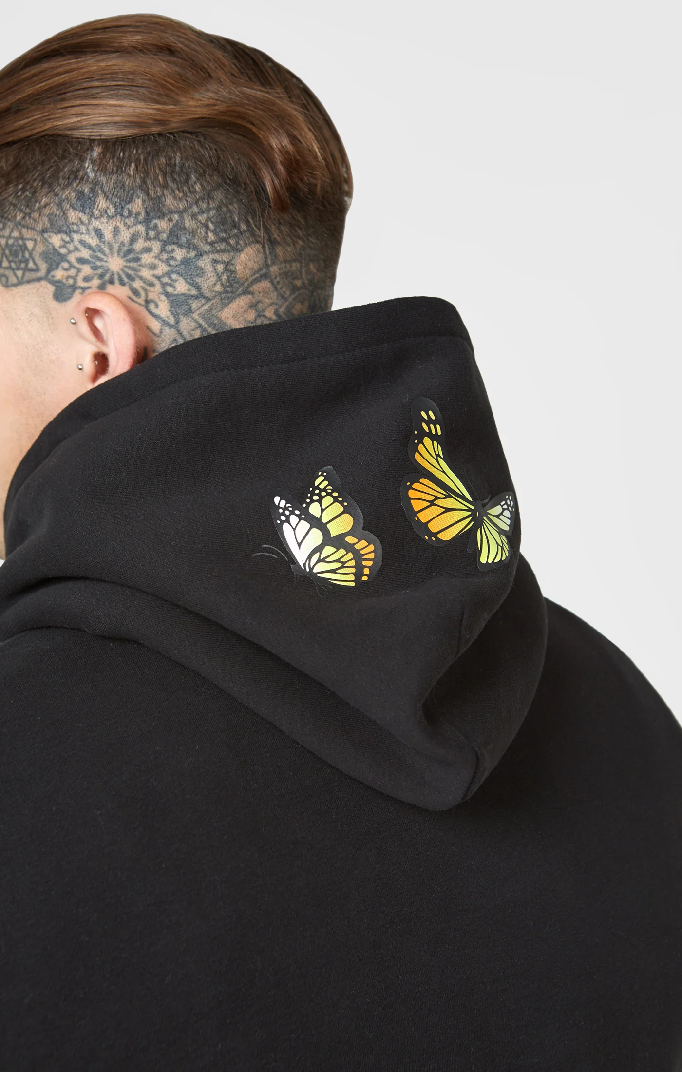 Black Butterfly Oversized Hoodie - Image 6