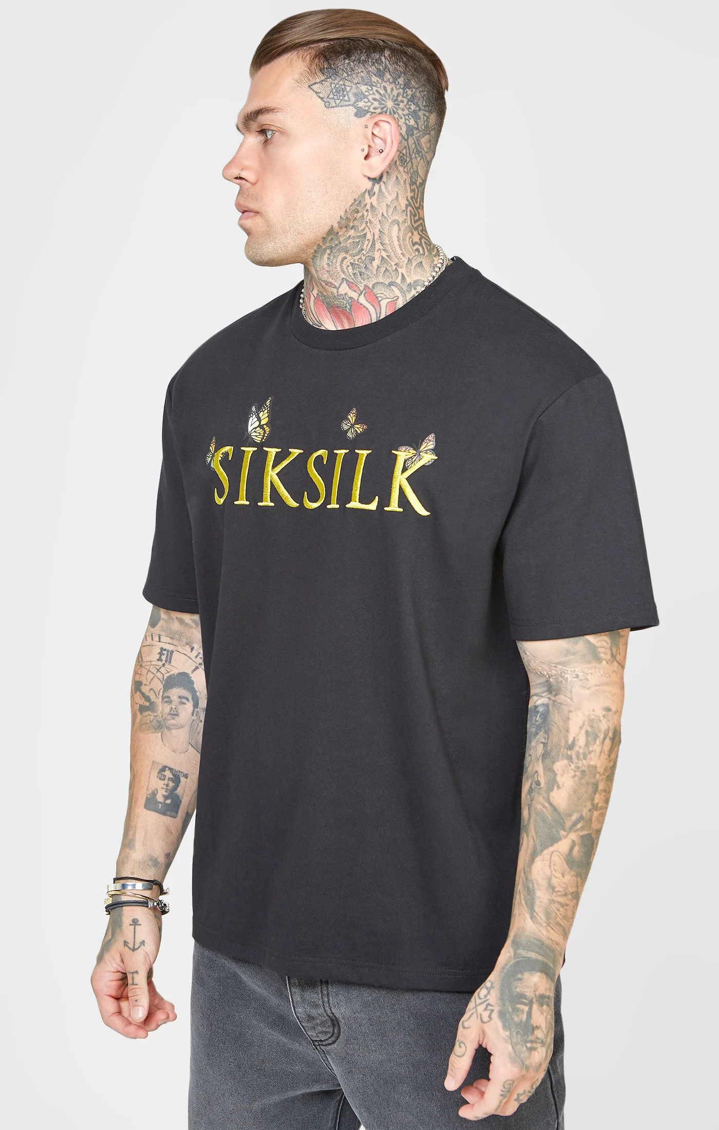 Black Butterfly Oversized T-Shirt