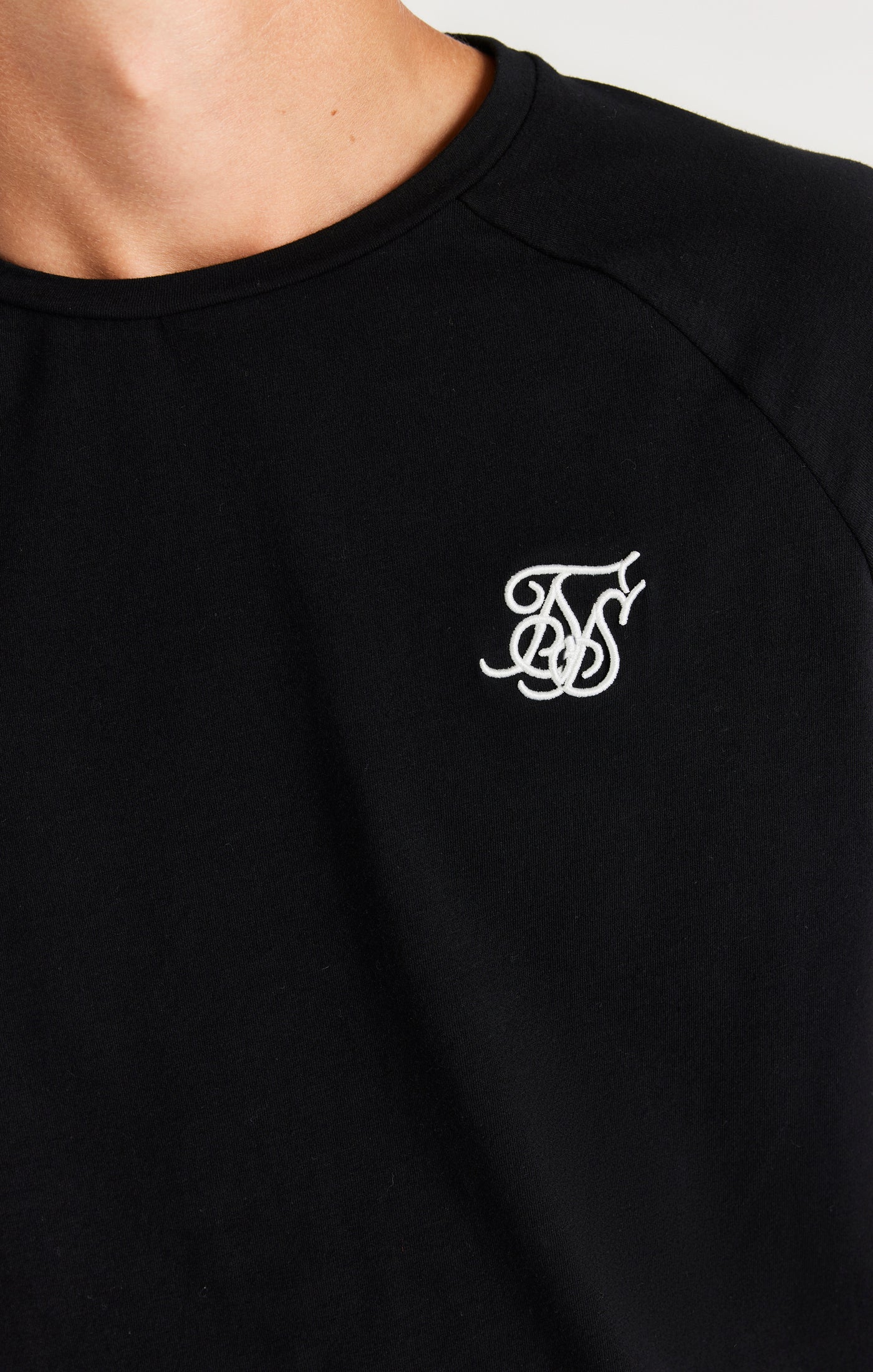SikSilk Cali Side Tape Tee - Black - Image 2